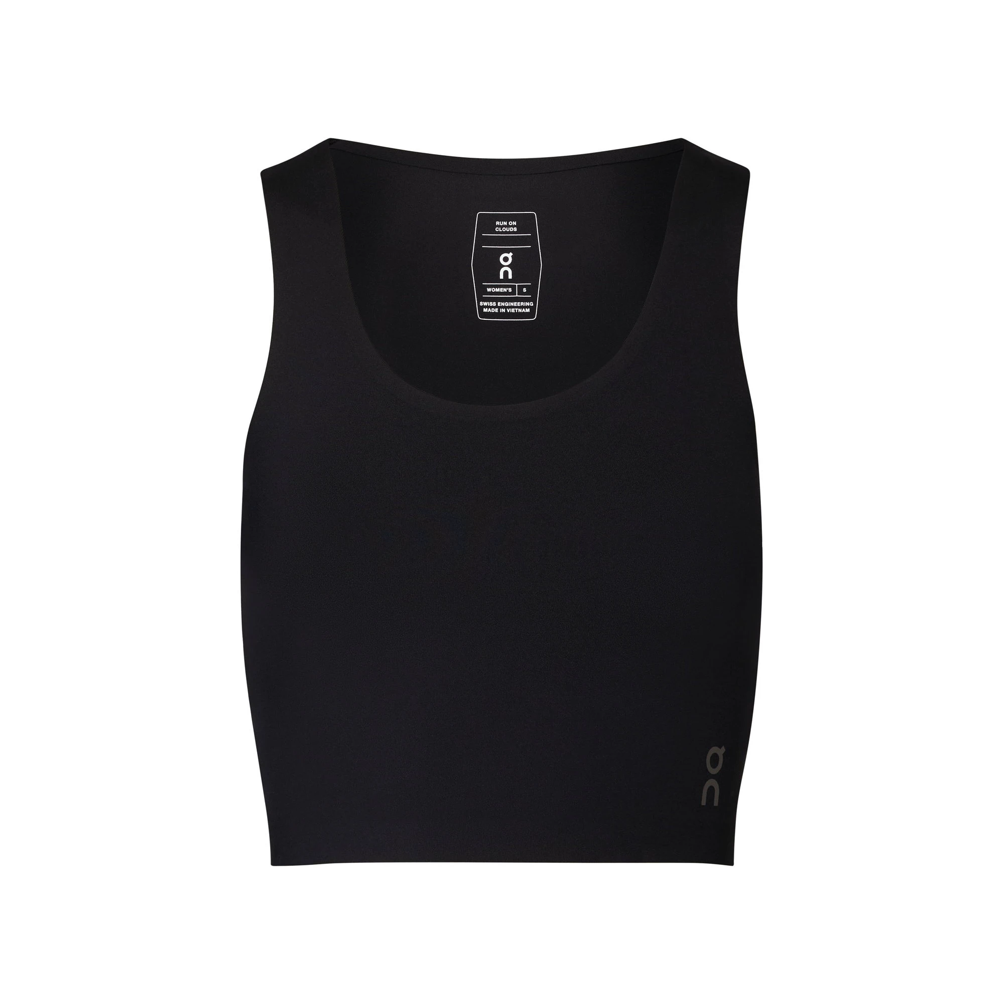 7. On - bustiera - Studio Open Back Crop W - Black