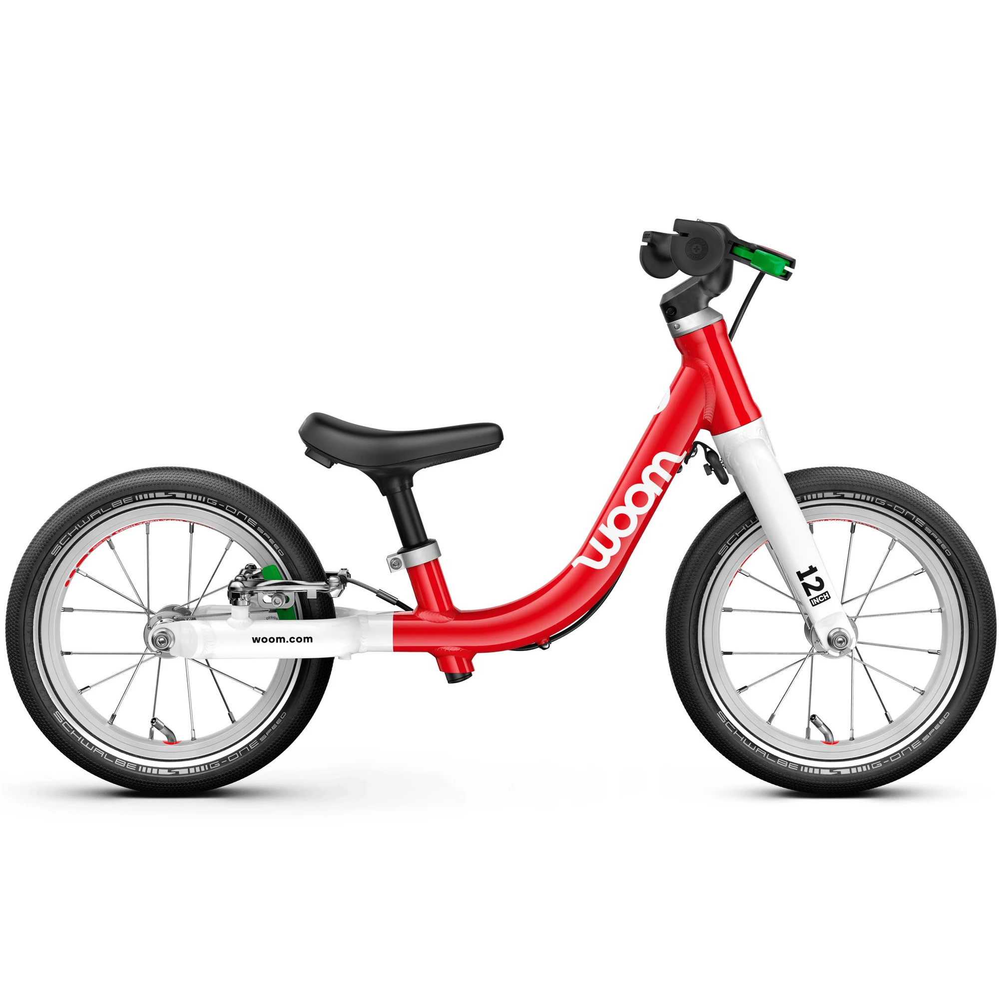 1. Bicicleta copii Woom 1 Go cu roti 12" rosie Woom Red