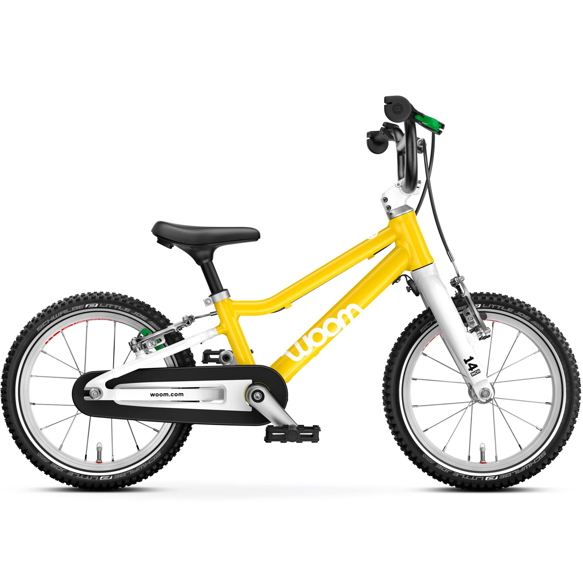 Bicicleta copii Woom 2 Go cu roti 14" galben Vibrant Yellow - 61778