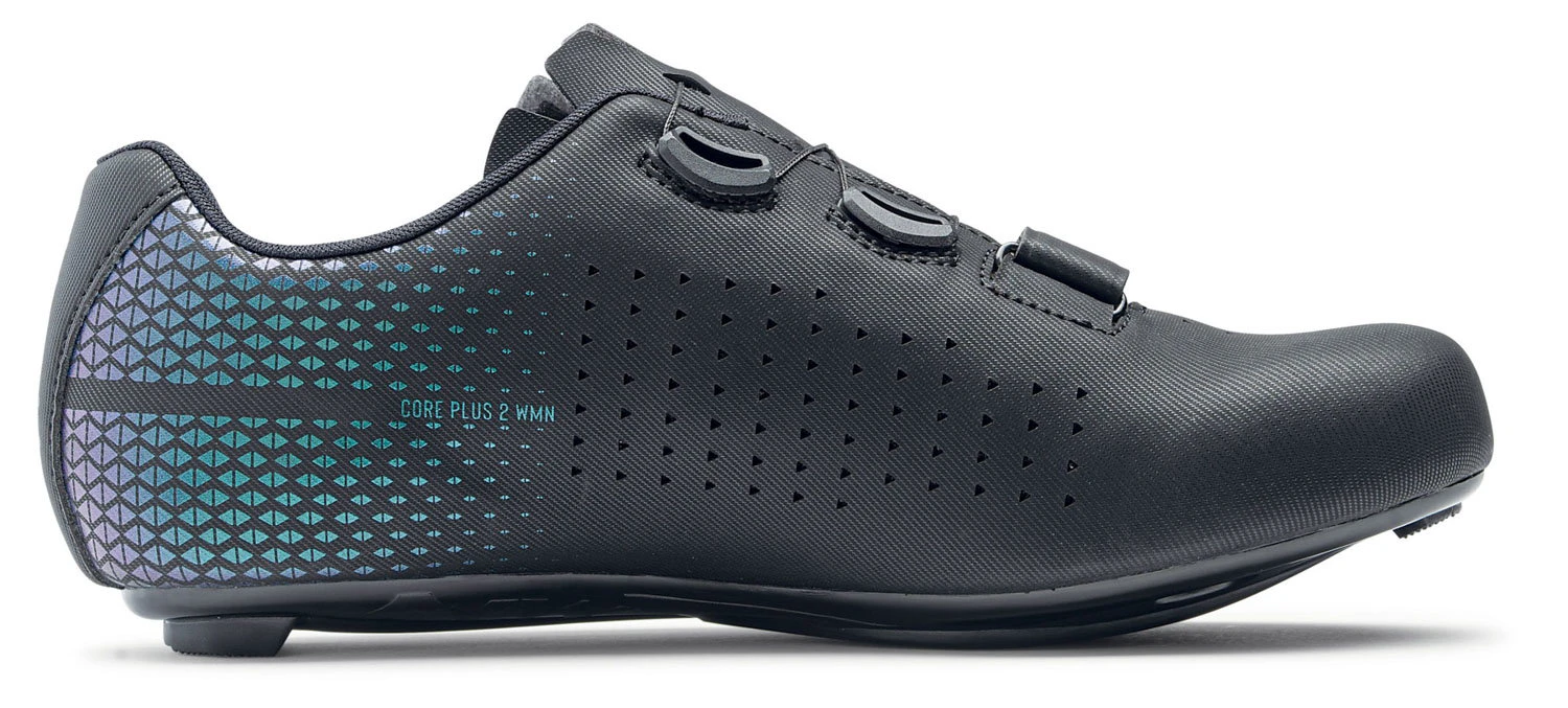 3. Northwave - pantofi ciclism sosea - Core Plus 2 WMN - Black | Iridescent