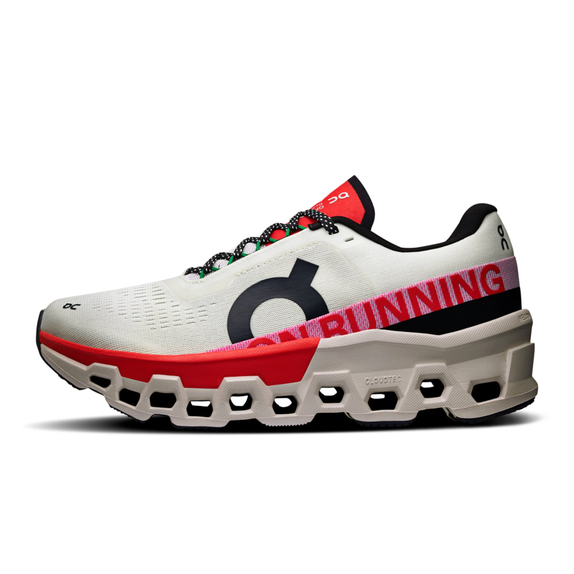8. On - pantofi alergare - Cloudmonster 2 W - Ivory | Red