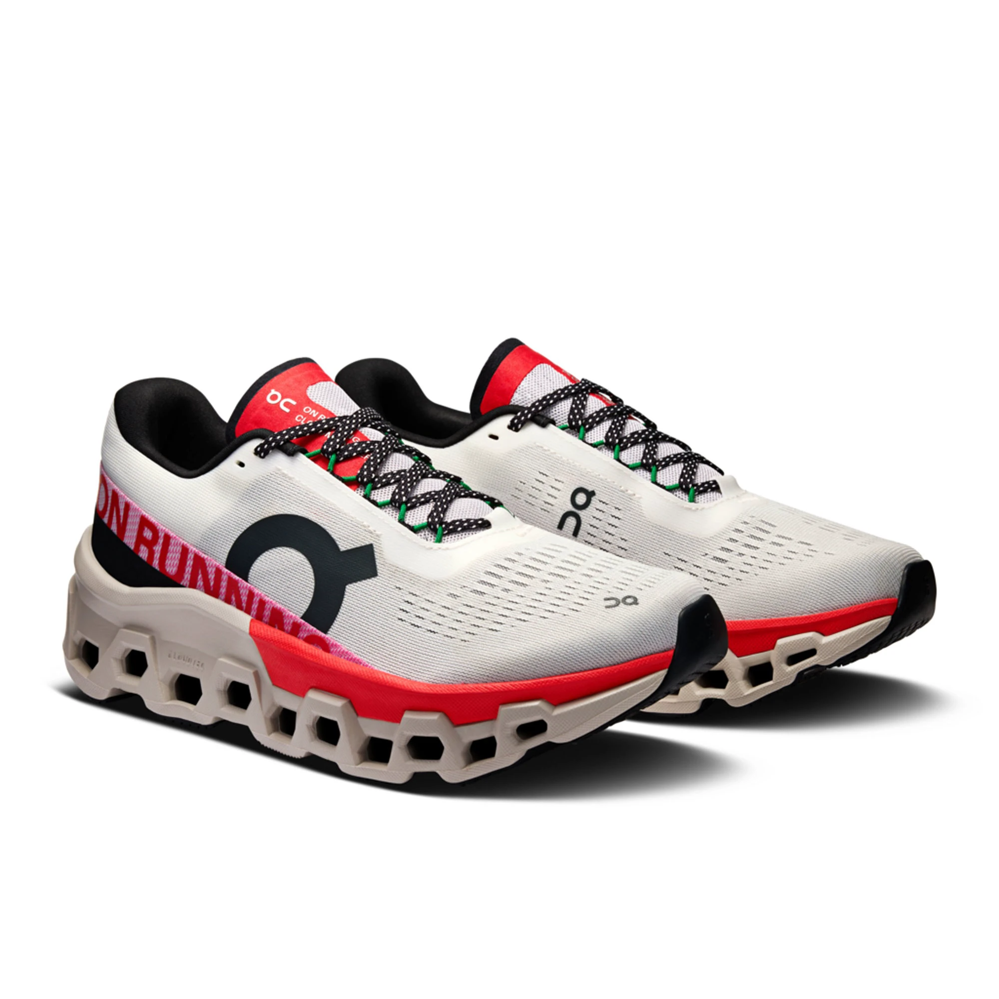 7. On - pantofi alergare - Cloudmonster 2 W - Ivory | Red