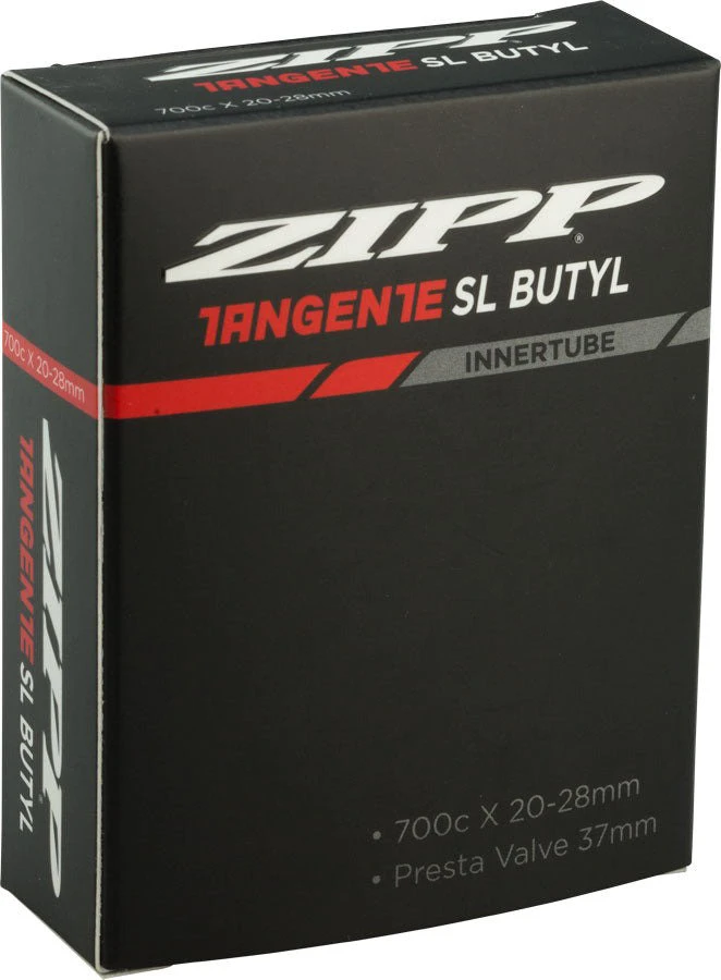 1. ZIPP - camera bicicleta 28" - Tangente SL Butyl - presta 37mm - 700 x 20-28mm