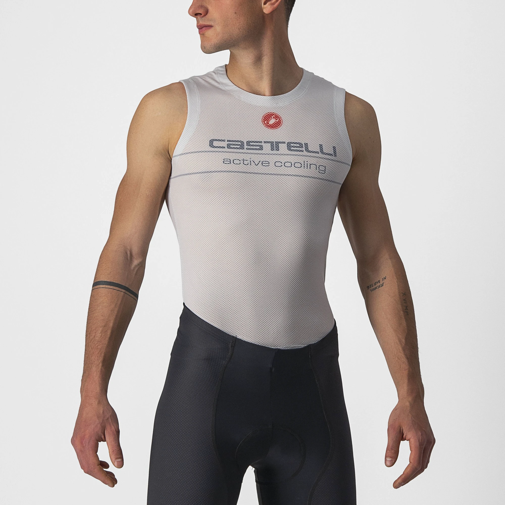 Castelli - bluza de corp fara maneci - Active Cooling Sleeveless - 25-35 gr C - gri argintiu - 63520