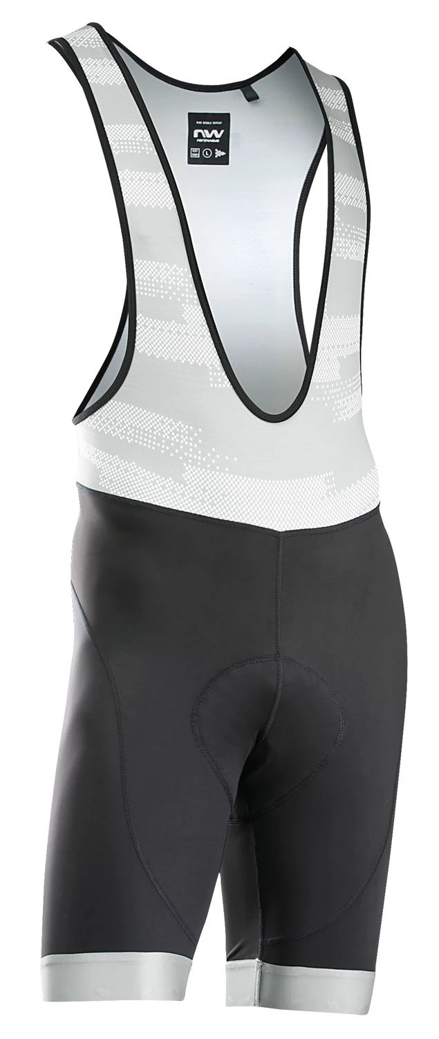 1. Northwave - pantaloni scurti cilism cu bretele - Active EVO Bibshort - Black | Light Grey