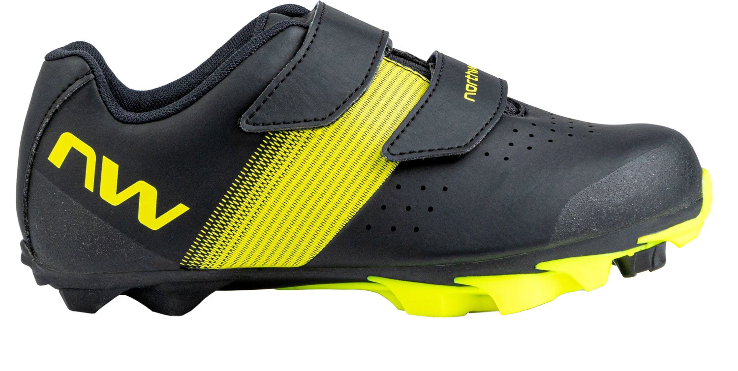 1. Northwave - pantofi ciclism MTB XC - Hammer Junior - Black | Yellow Fluo