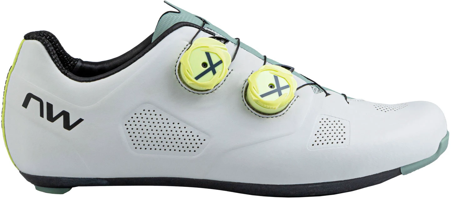 1. Northwave - pantofi ciclism sosea - Revolution - Light Grey | Sage