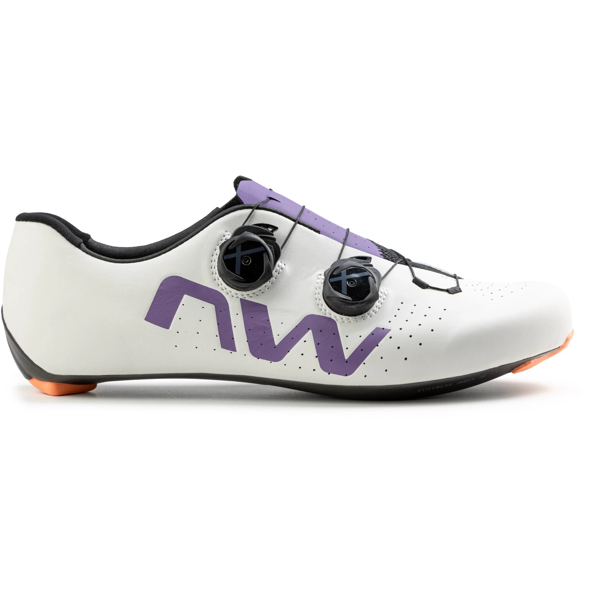 1. Northwave - pantofi ciclism sosea - Veloce Extreme - Light Grey | Dark Purple