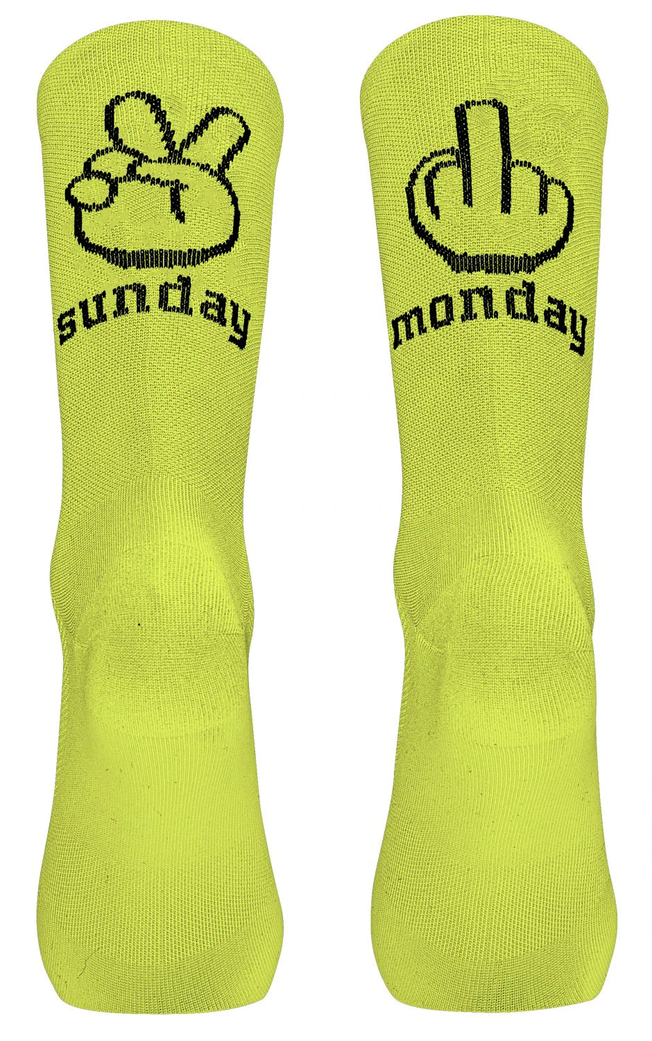 Northwave - sosete ciclism - Sunday Monday Sock - Yellow Fluo - 63256