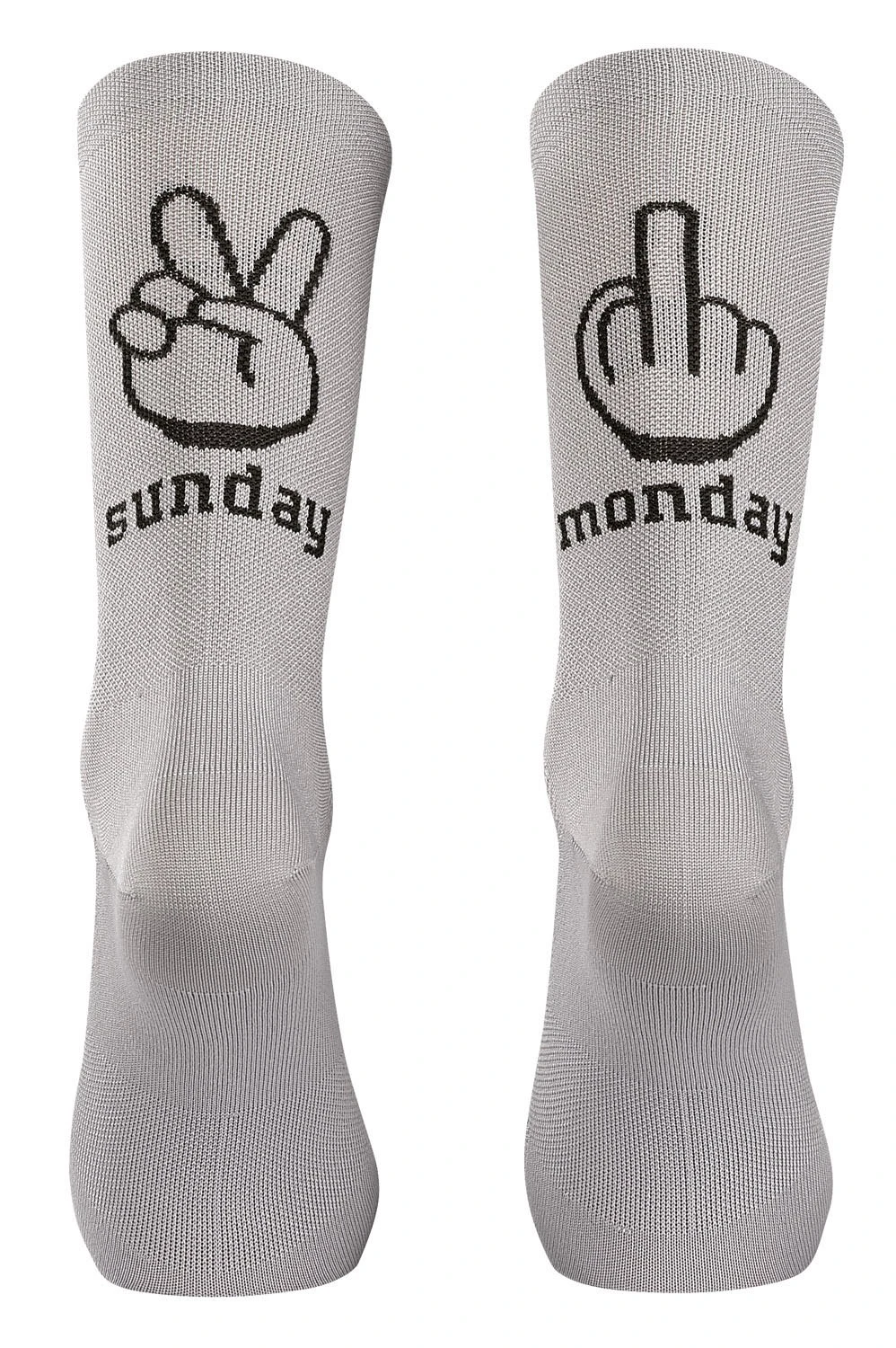 Northwave - sosete ciclism - Sunday Monday Sock - Light Grey | Forest Green - 63259
