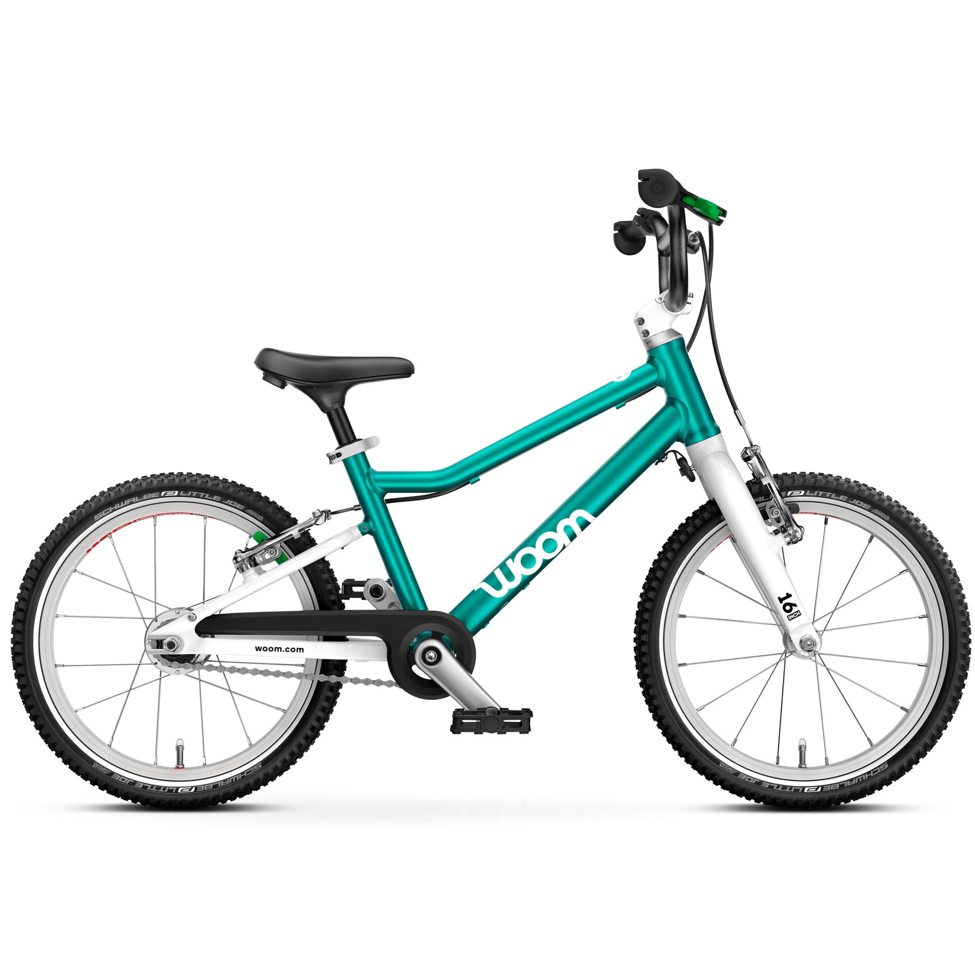 Bicicleta copii Woom 3 Automagic Go cu roti 16" - albastru Metallic Turquoise Petrol - 63307
