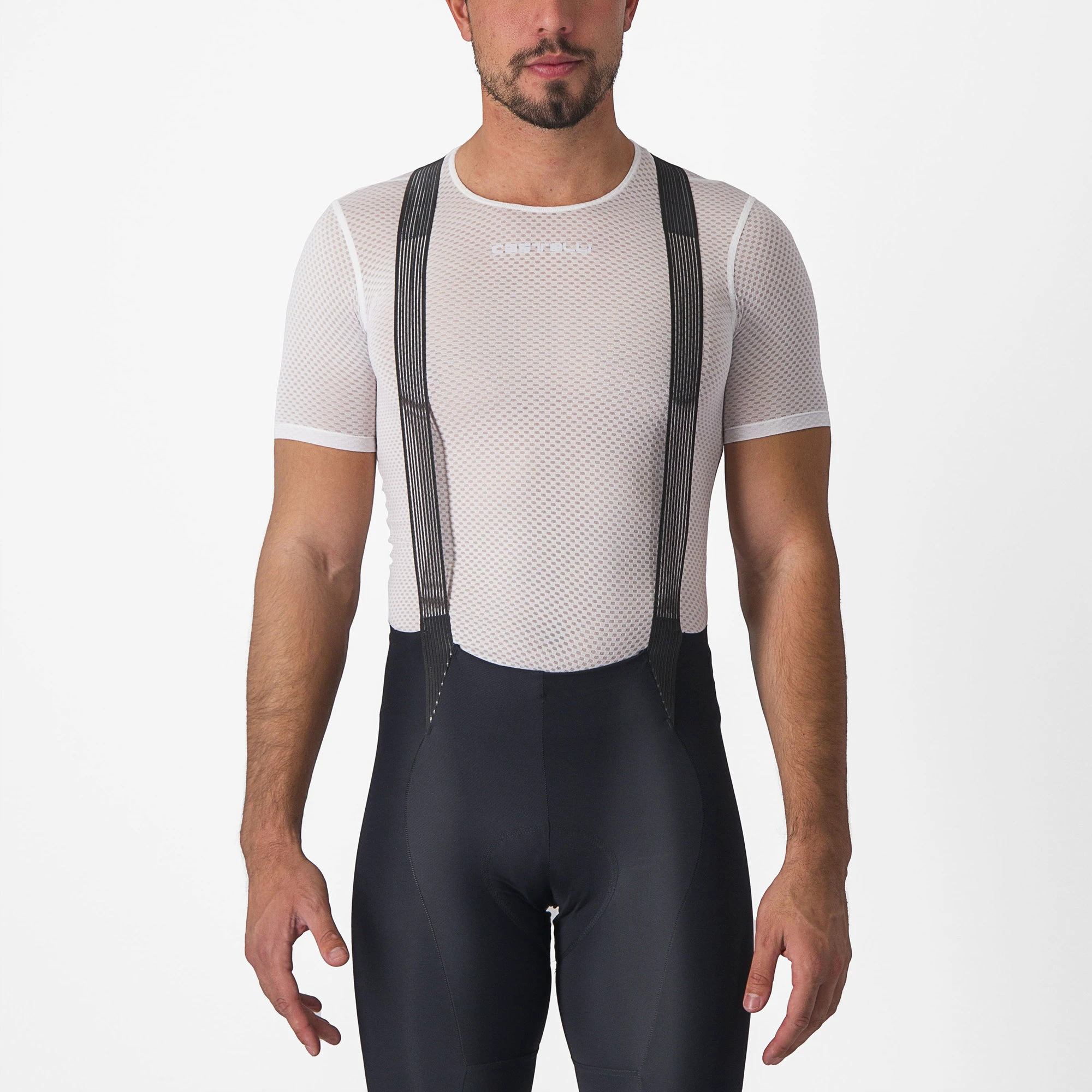 4. Castelli - bluza de corp cu maneca scurta - Pro Mesh 2.0 Short Sleeve - 15-28 gr C - alb