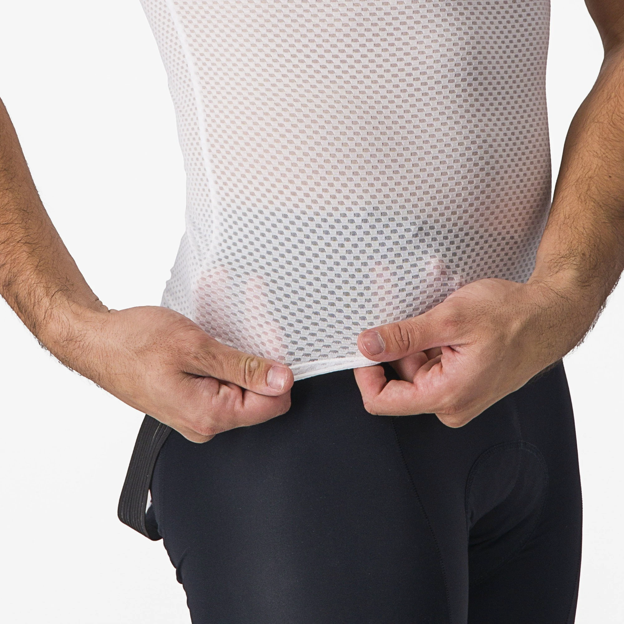 6. Castelli - bluza de corp cu maneca scurta - Pro Mesh 2.0 Short Sleeve - 15-28 gr C - alb