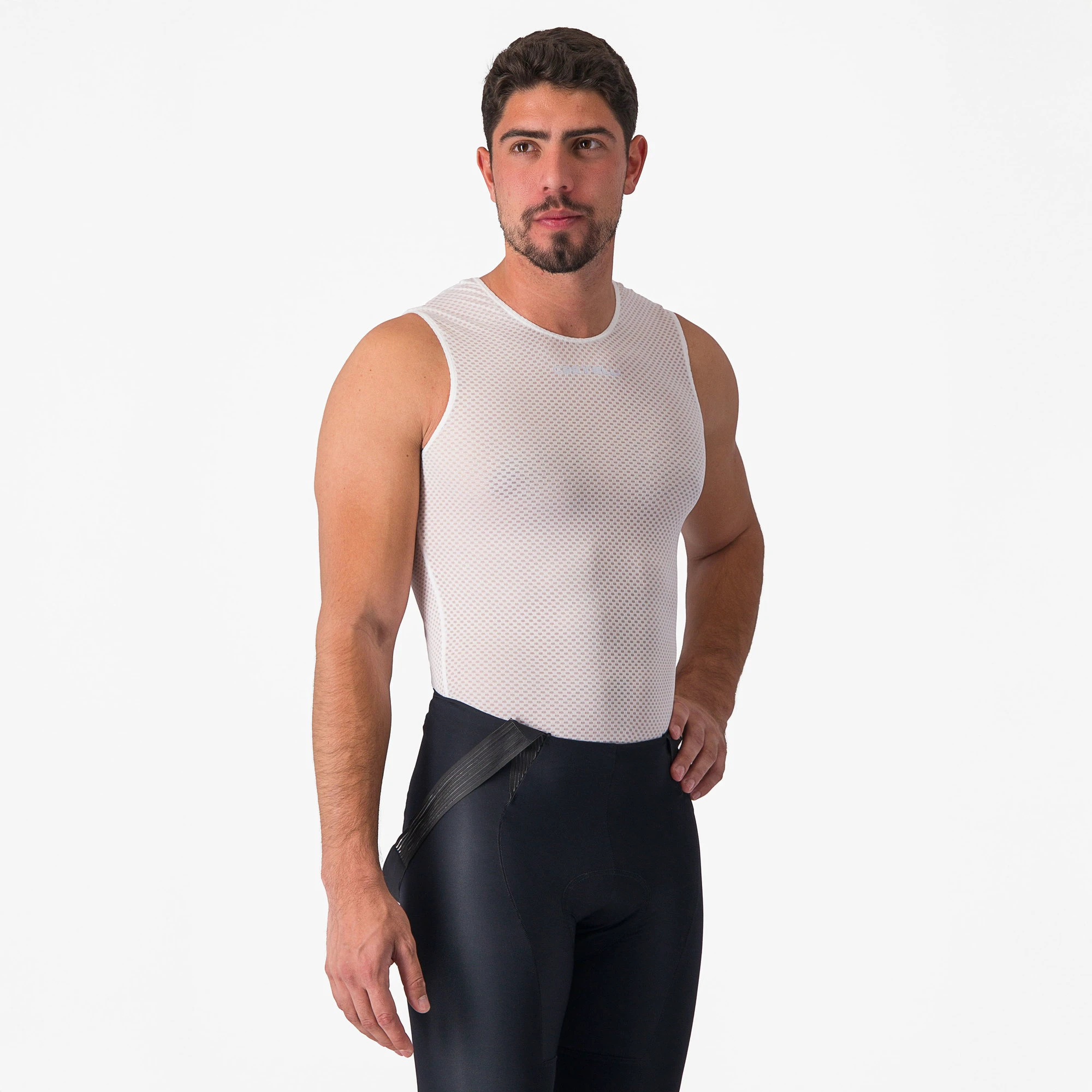 3. Castelli - bluza de corp fara maneci - Pro Mesh 2.0 Sleeveless - 15-28 gr C - alb