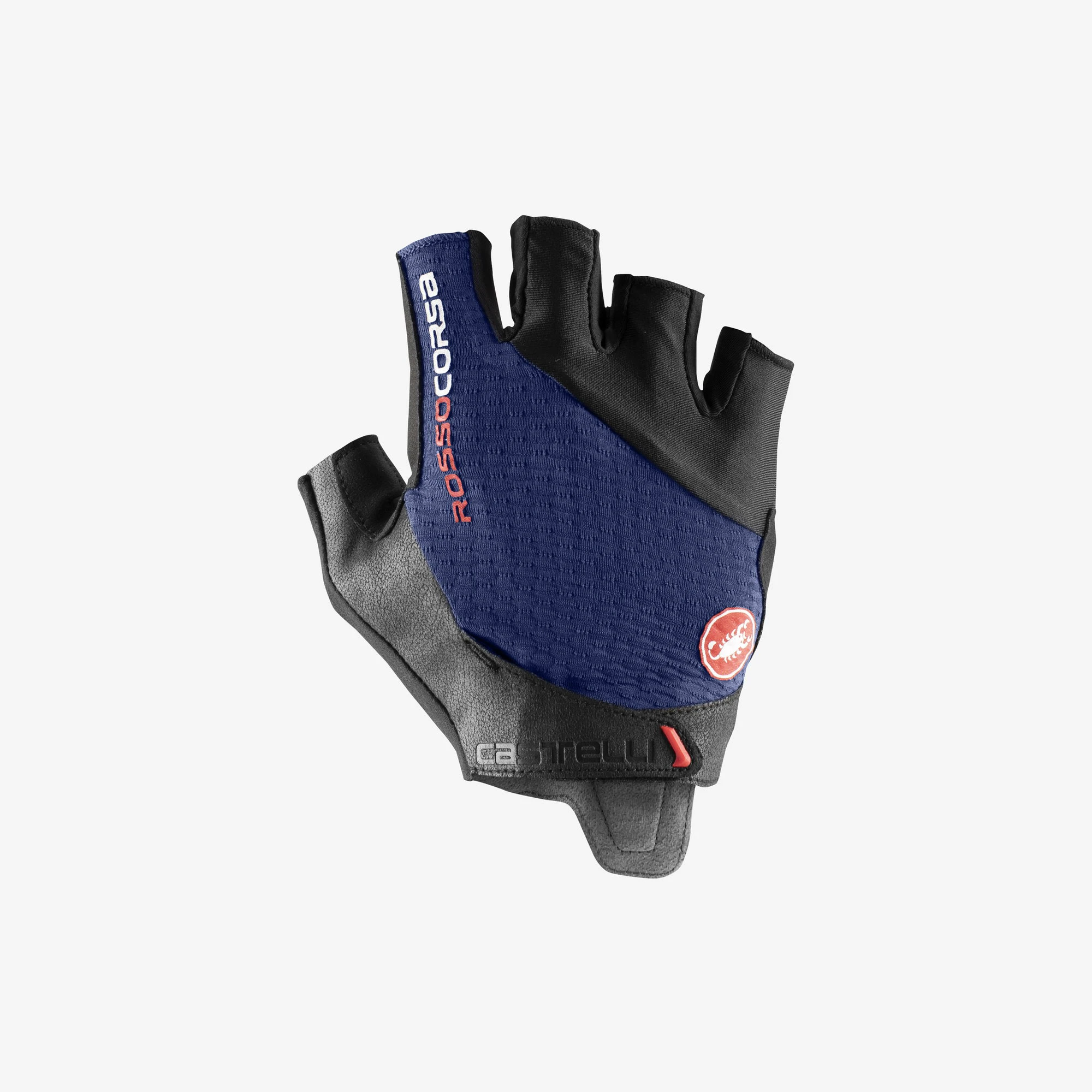 Castelli - manusi ciclism degete scurte - Rosso Corsa Pro V Glove - albastru belgian - 63758