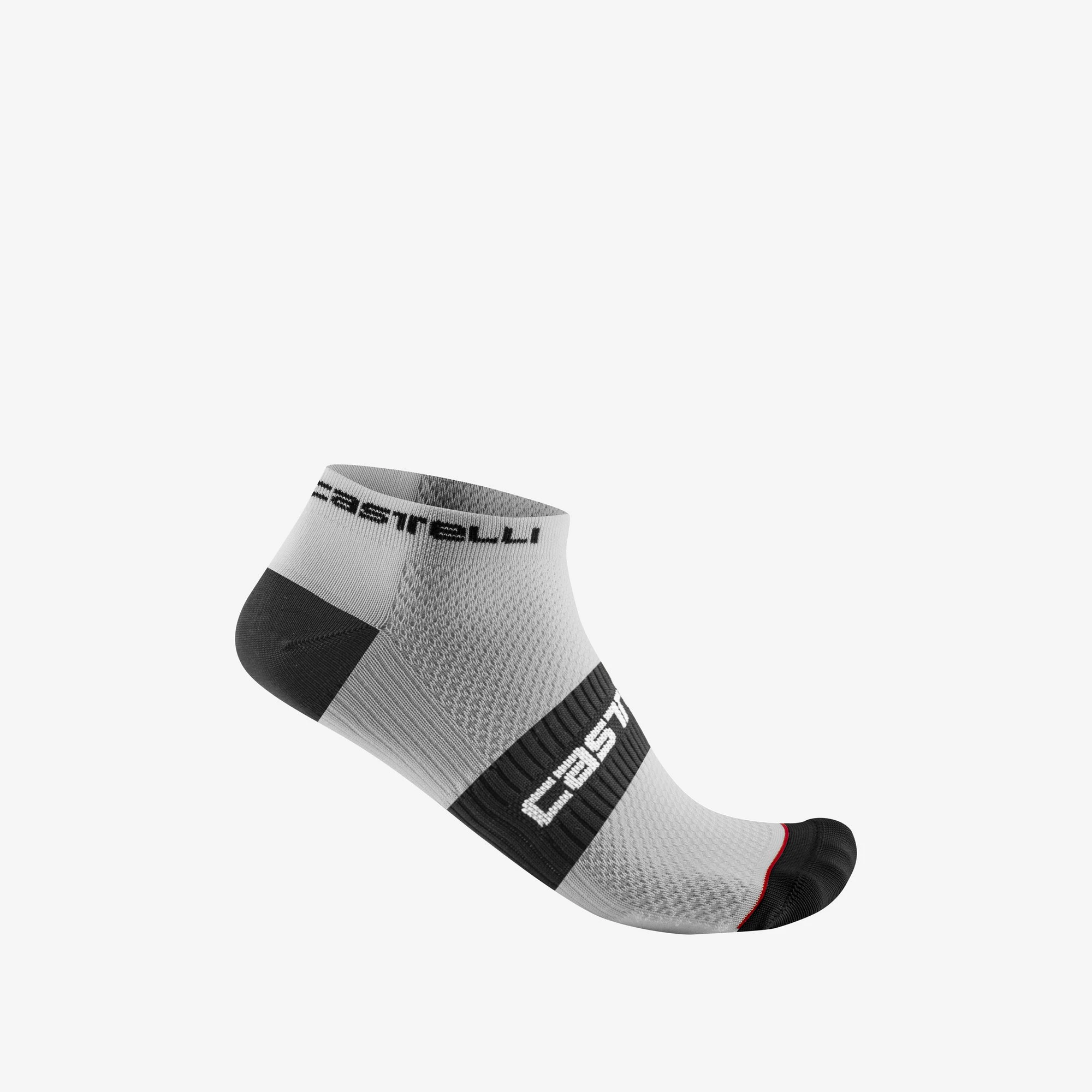Castelli - sosete ciclism - Lowboy 2 Sock - alb | negru - 63537