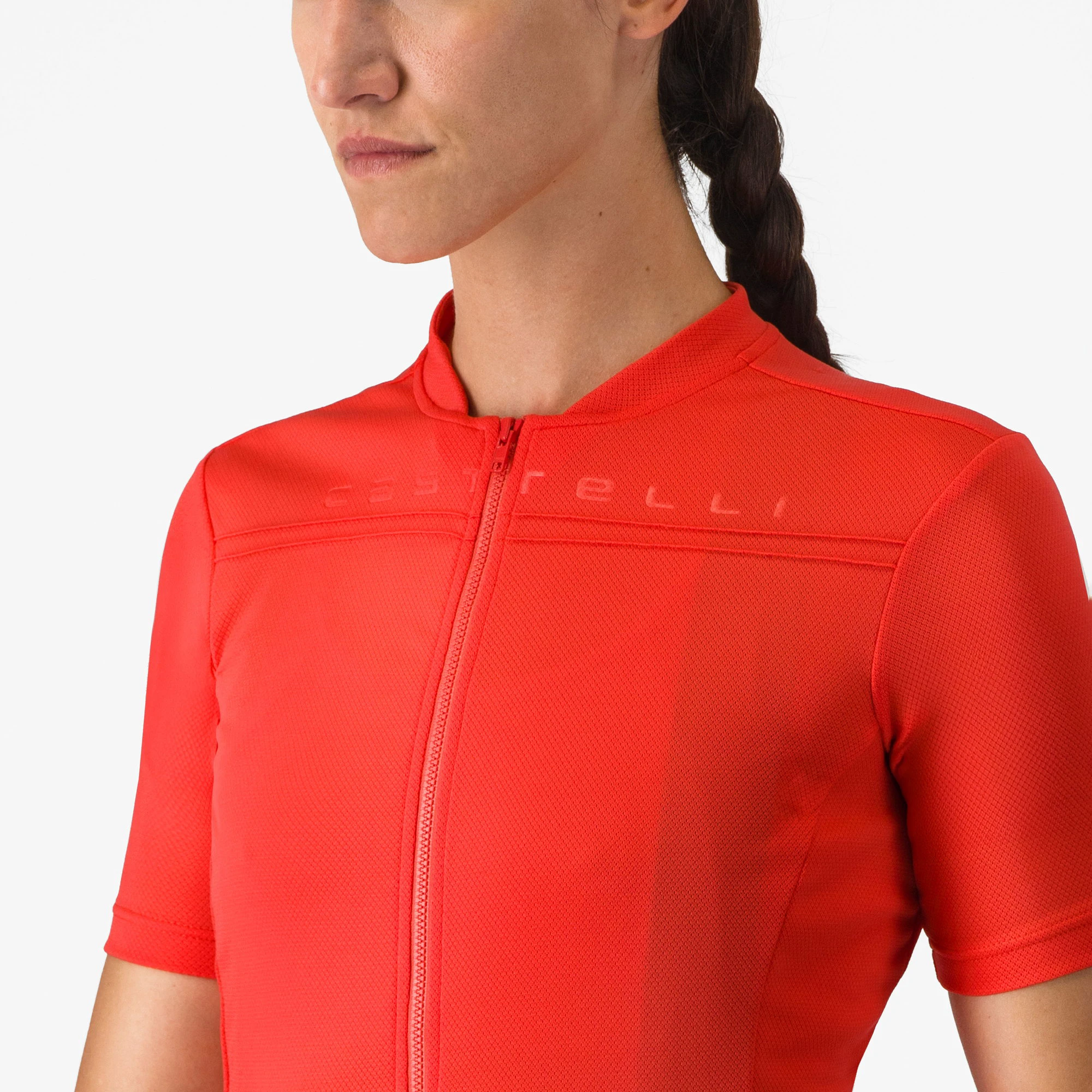 3. Castelli - tricou ciclism maneca scurta regular fit - Anima 4 W Jersey - 18-32 gr C - rosu deschis
