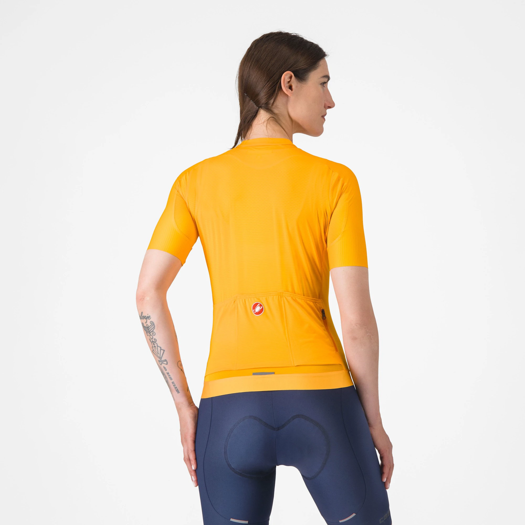 2. Castelli - tricou ciclism maneca scurta tailored fit - Espresso W Jersey - portocaliu