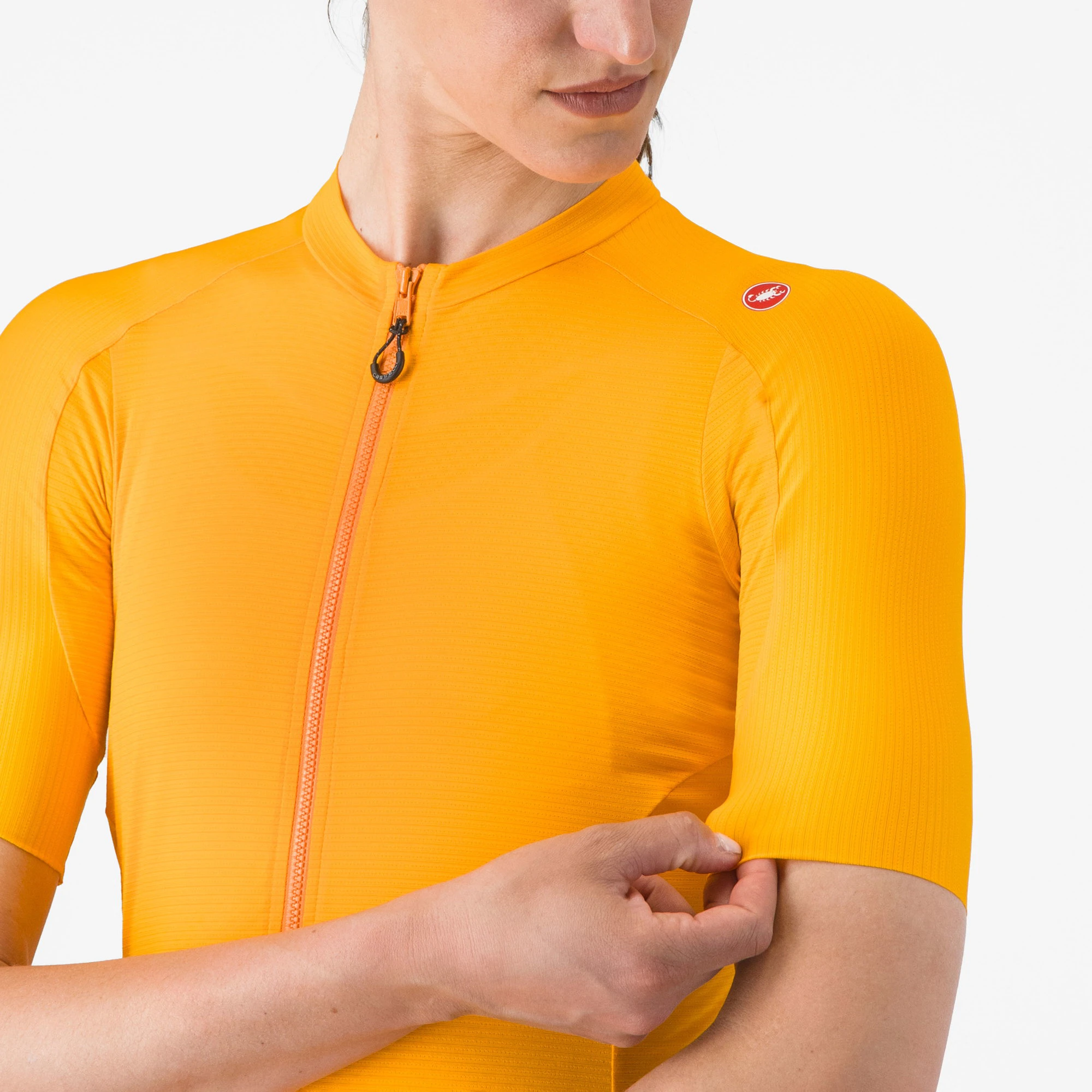 5. Castelli - tricou ciclism maneca scurta tailored fit - Espresso W Jersey - portocaliu