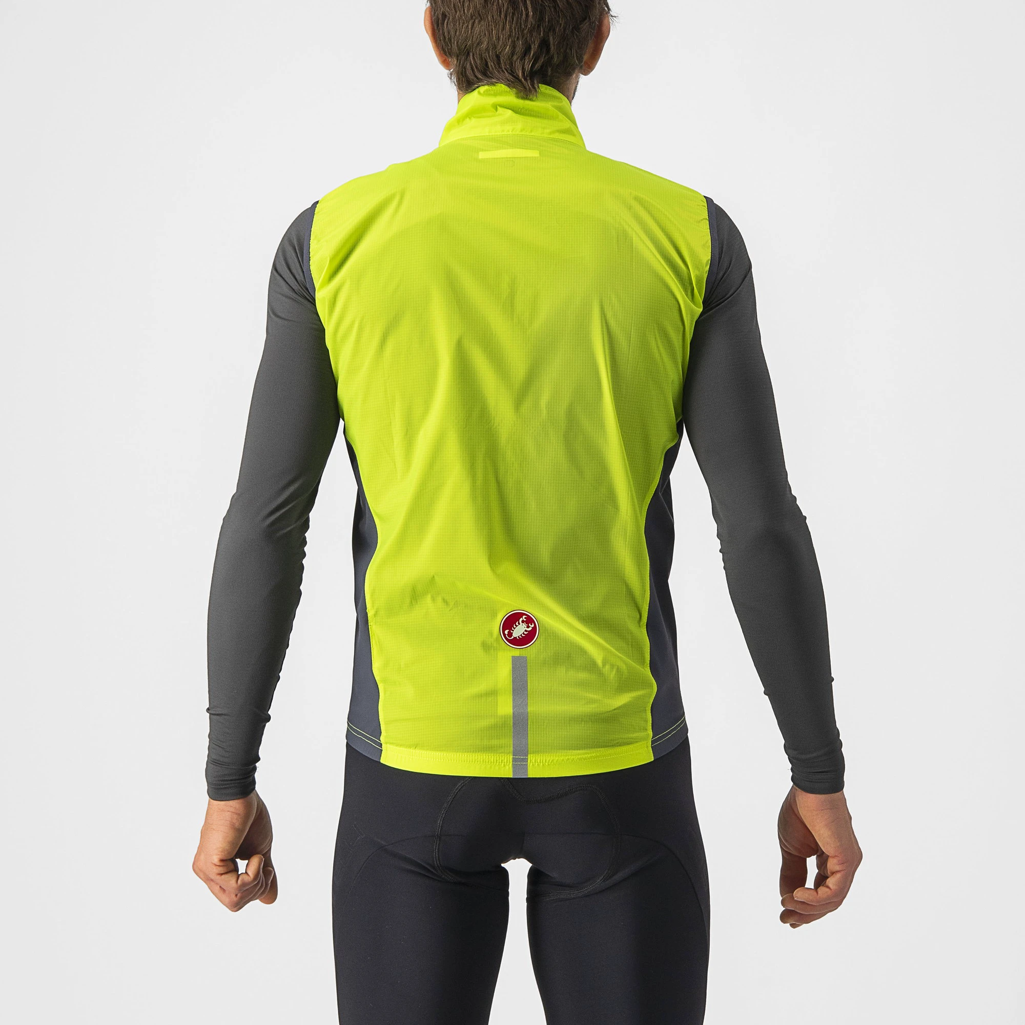 2. Castelli - vesta ciclism - Squadra Stretch Vest - lime | gri inchis