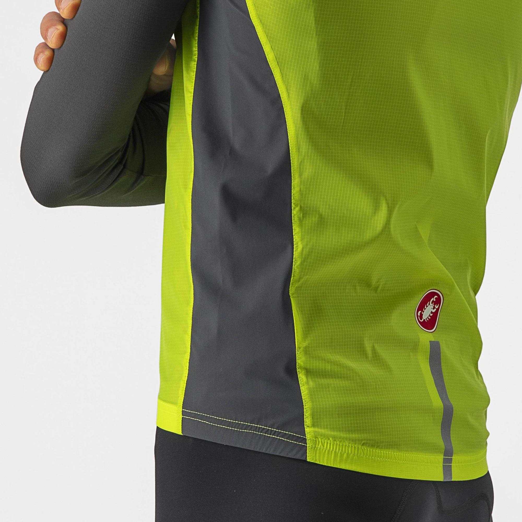3. Castelli - vesta ciclism - Squadra Stretch Vest - lime | gri inchis