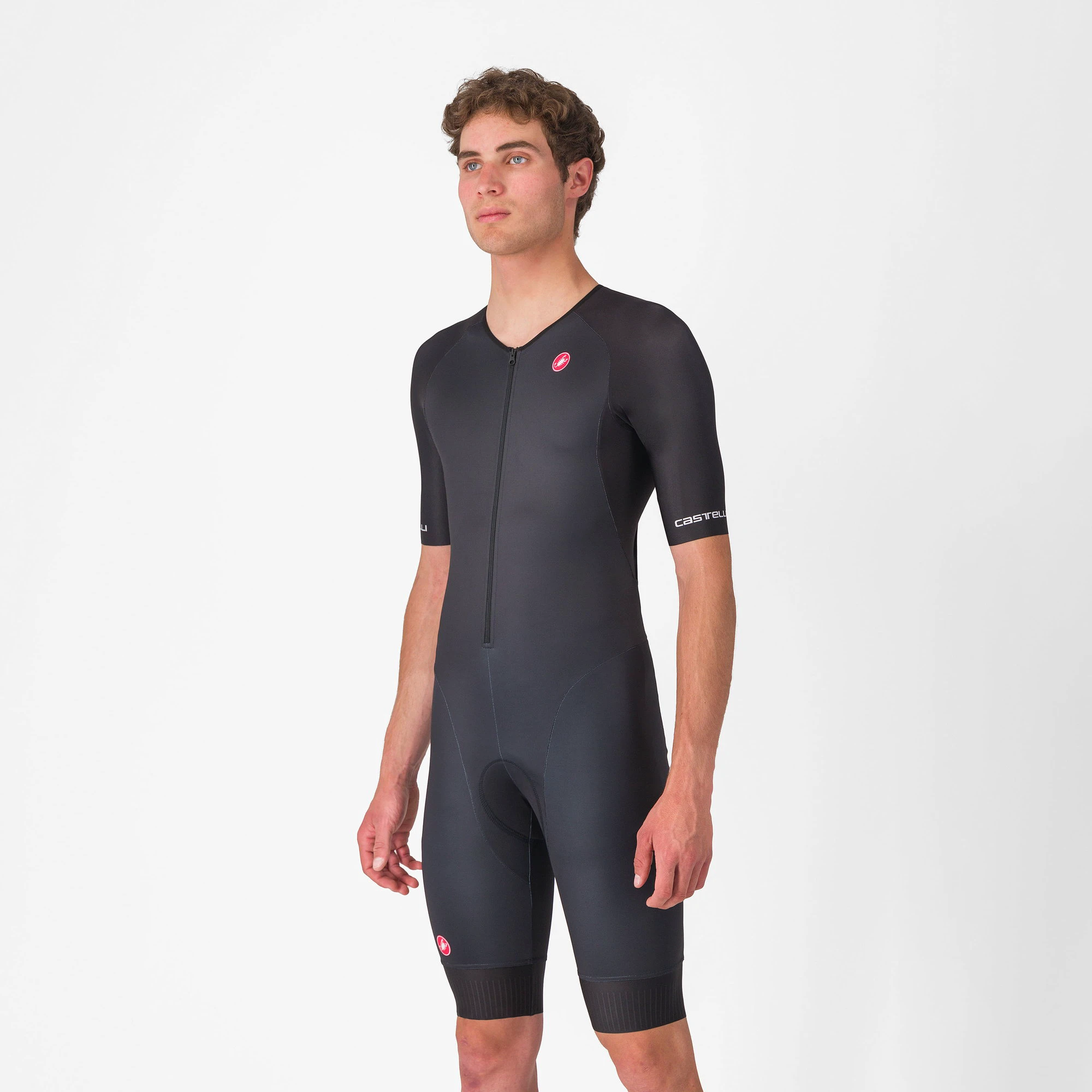 1. Castelli - costum triatlon cu maneca scurta - Core Tri Suit Short Sleeve - negru