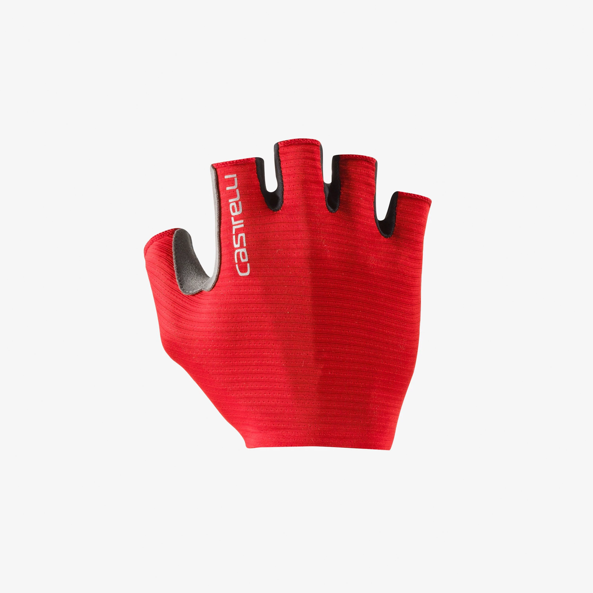 Castelli - manusi ciclism degete scurte - Espresso Glove - rosu aprins - 63691