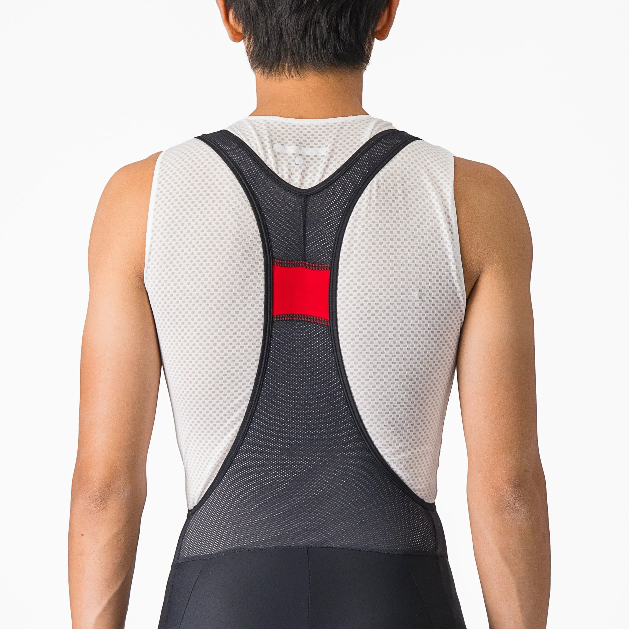 4. Castelli - pantaloni ciclism scurti cu bretele - Entrata 2 Bibshort - 15-35 gr C - negru