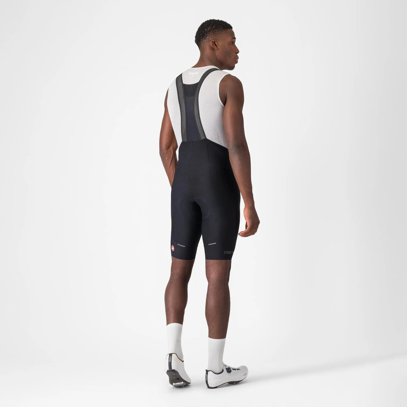 7. Castelli - pantaloni ciclism scurti cu bretele - Espresso Bibshort - 15-35 gr C - negru