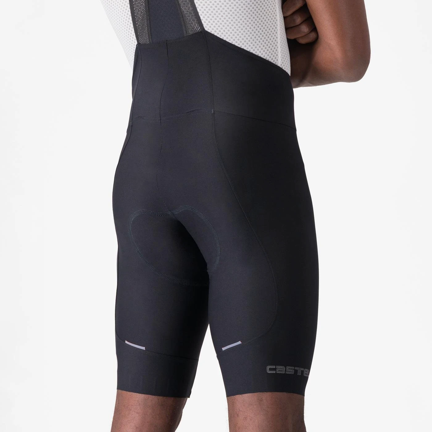 5. Castelli - pantaloni ciclism scurti cu bretele - Espresso Bibshort - 15-35 gr C - negru