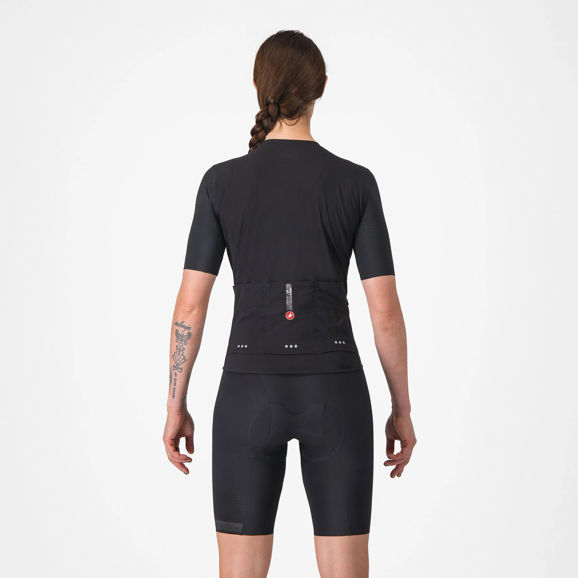 2. Castelli - pantaloni ciclism scurti cu bretele - Premio Evo W Dt Bibshort - 16-35 gr C - negru