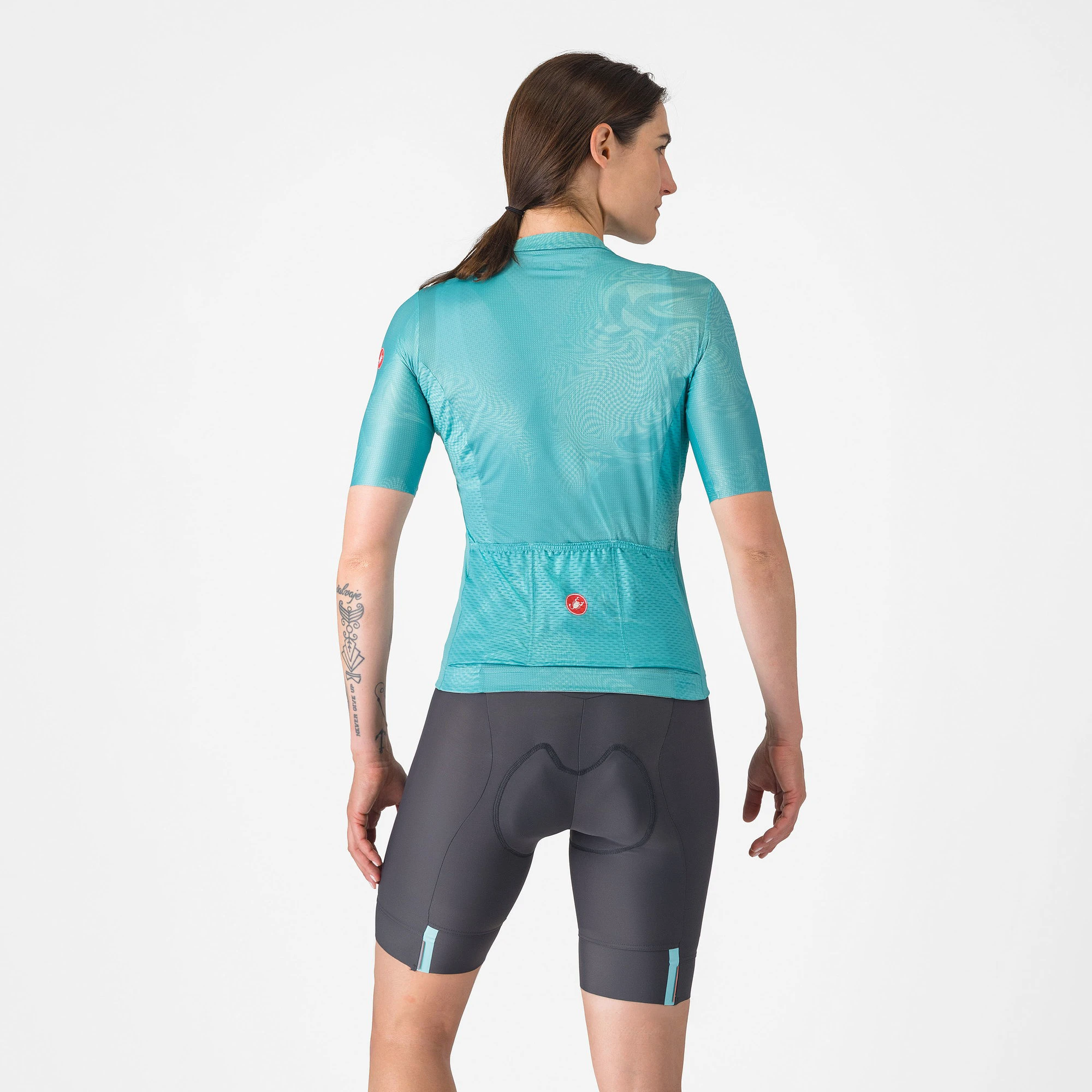 2. Castelli - pantaloni ciclism scurti cu bretele - Prima 2 Dt Bibshort - 16-35 gr C - gri inchis | albastru