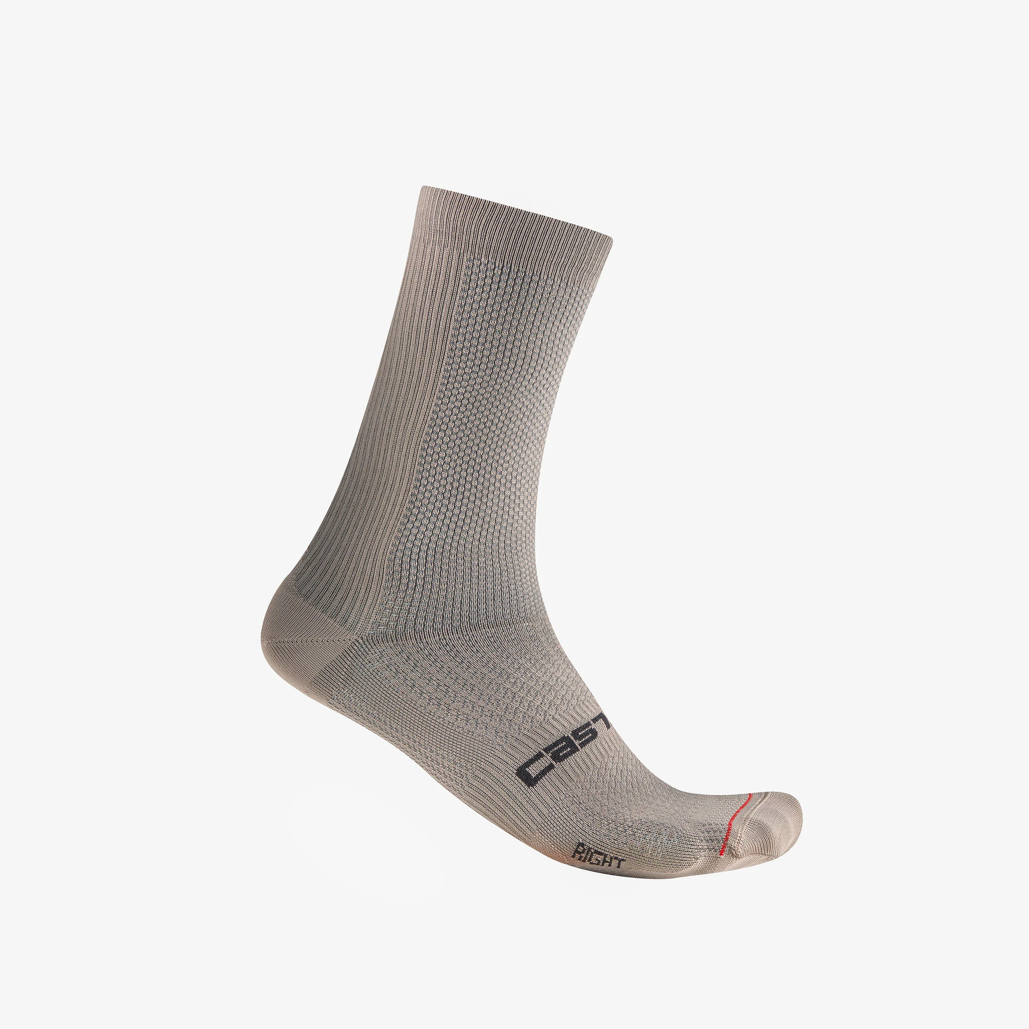 1. Castelli - sosete ciclism - Espresso 18 Sock - argila