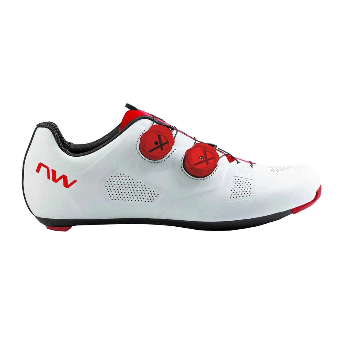 Northwave - pantofi ciclism sosea - Revolution - White | Red Fluo - 62907
