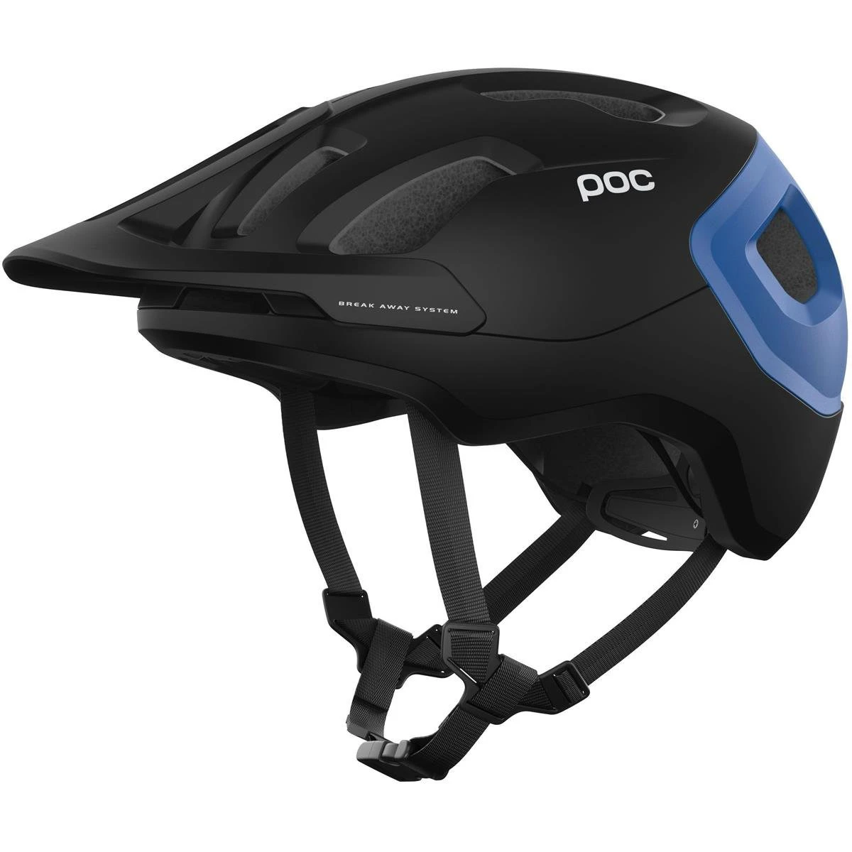 1. POC - casca MTB - Axion - Uranium Black I Opal Blue Metallic I Matt