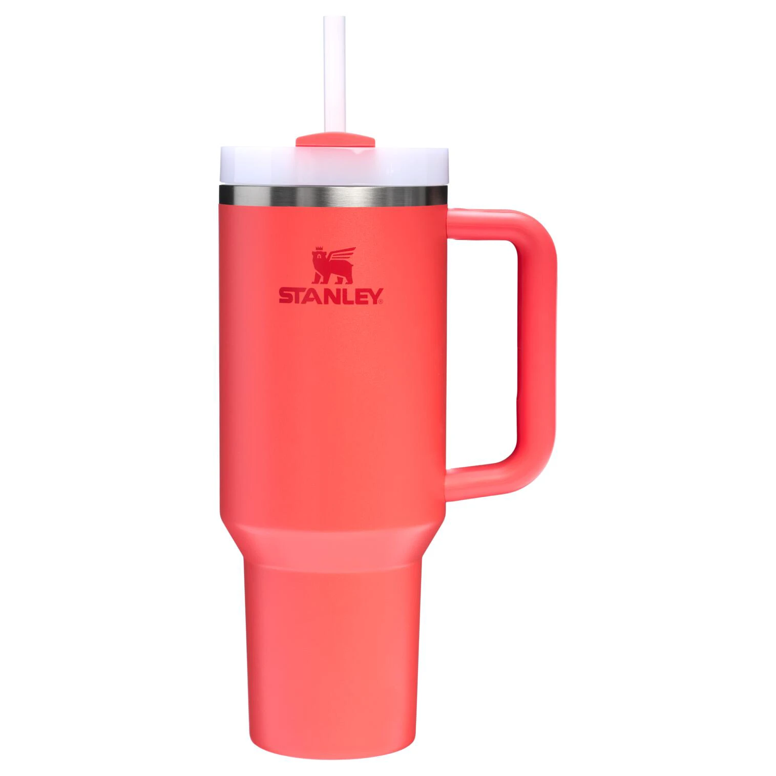 1. Stanley - termos tip sticla cu pai - Quencher H2.0 FlowState - Coral - 1.18L