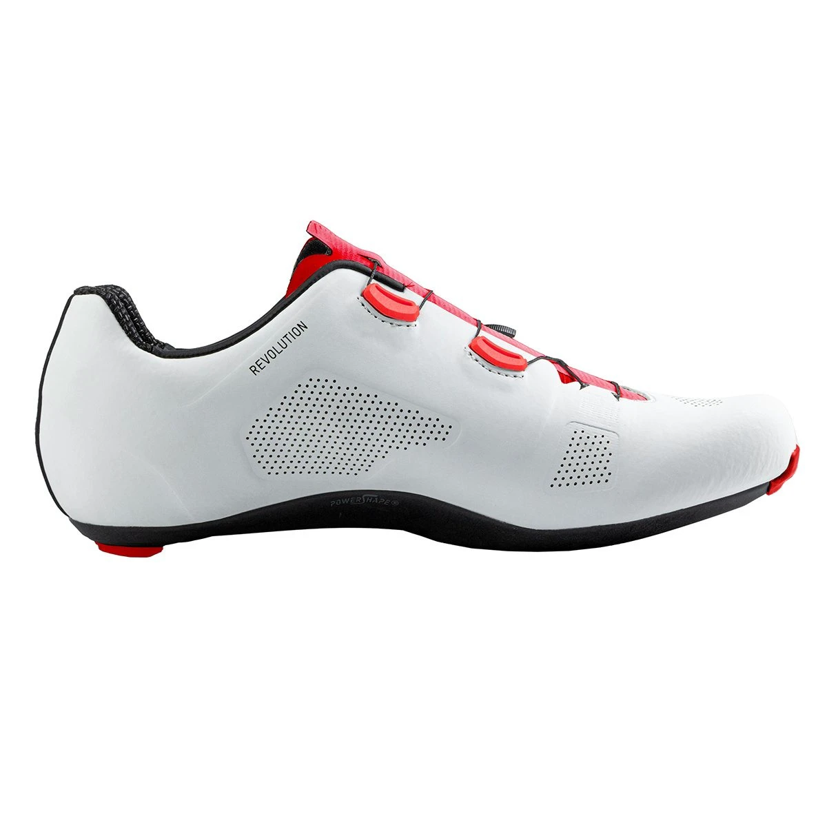 2. Northwave - pantofi ciclism sosea - Revolution - White | Red Fluo
