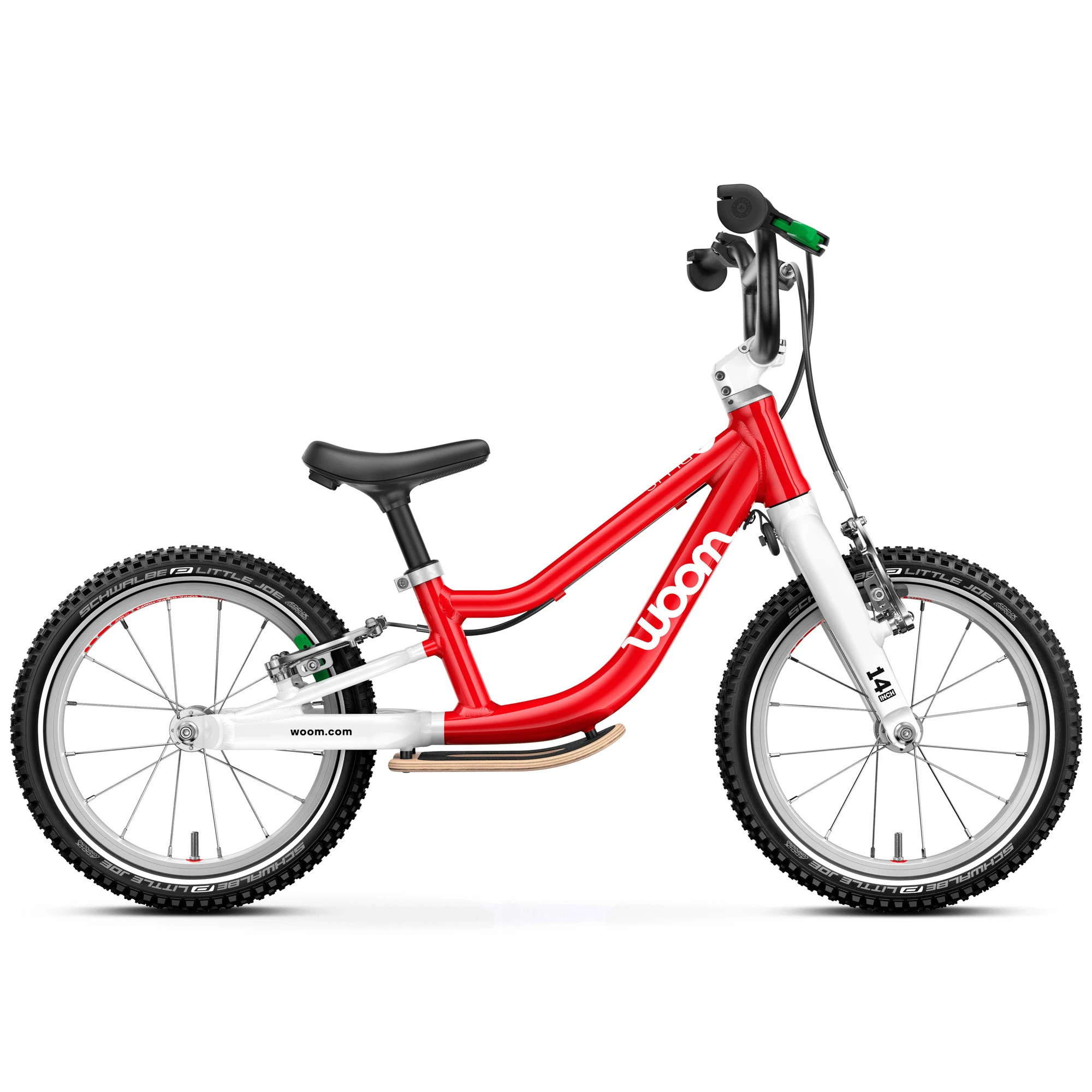 1. Bicicleta copii Woom 1 Go Plus cu roti 14" rosu Woom Red
