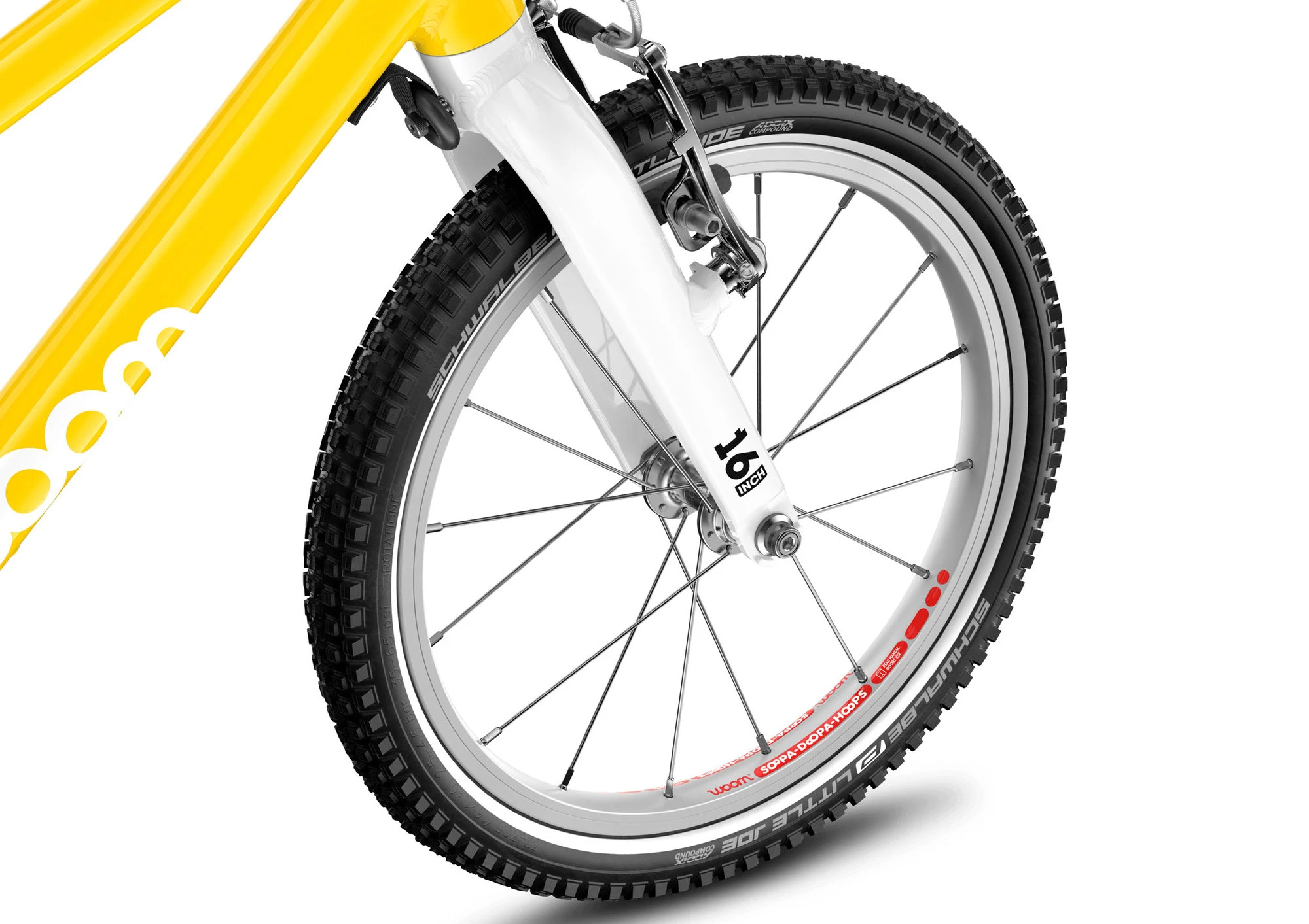 11. Bicicleta copii Woom 3 Go cu roti 16" galben Vibrant Yellow