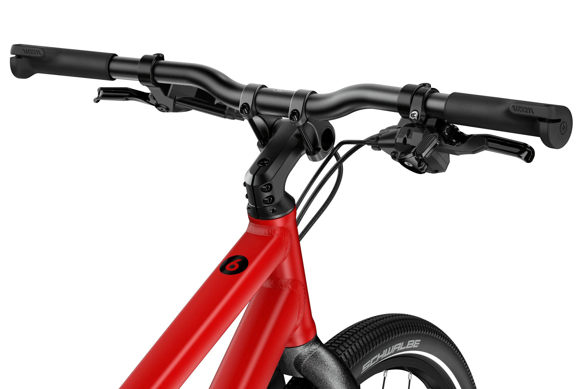 10. Bicicleta copii Woom 6 Explore cu roti 26" rosu Woom Red