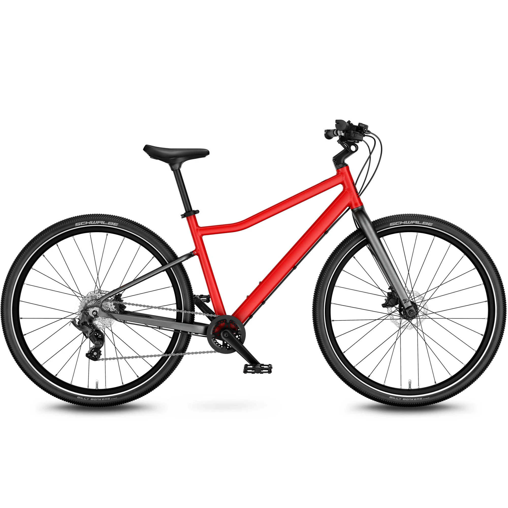 1. Bicicleta copii Woom 6 Explore cu roti 26" rosu Woom Red