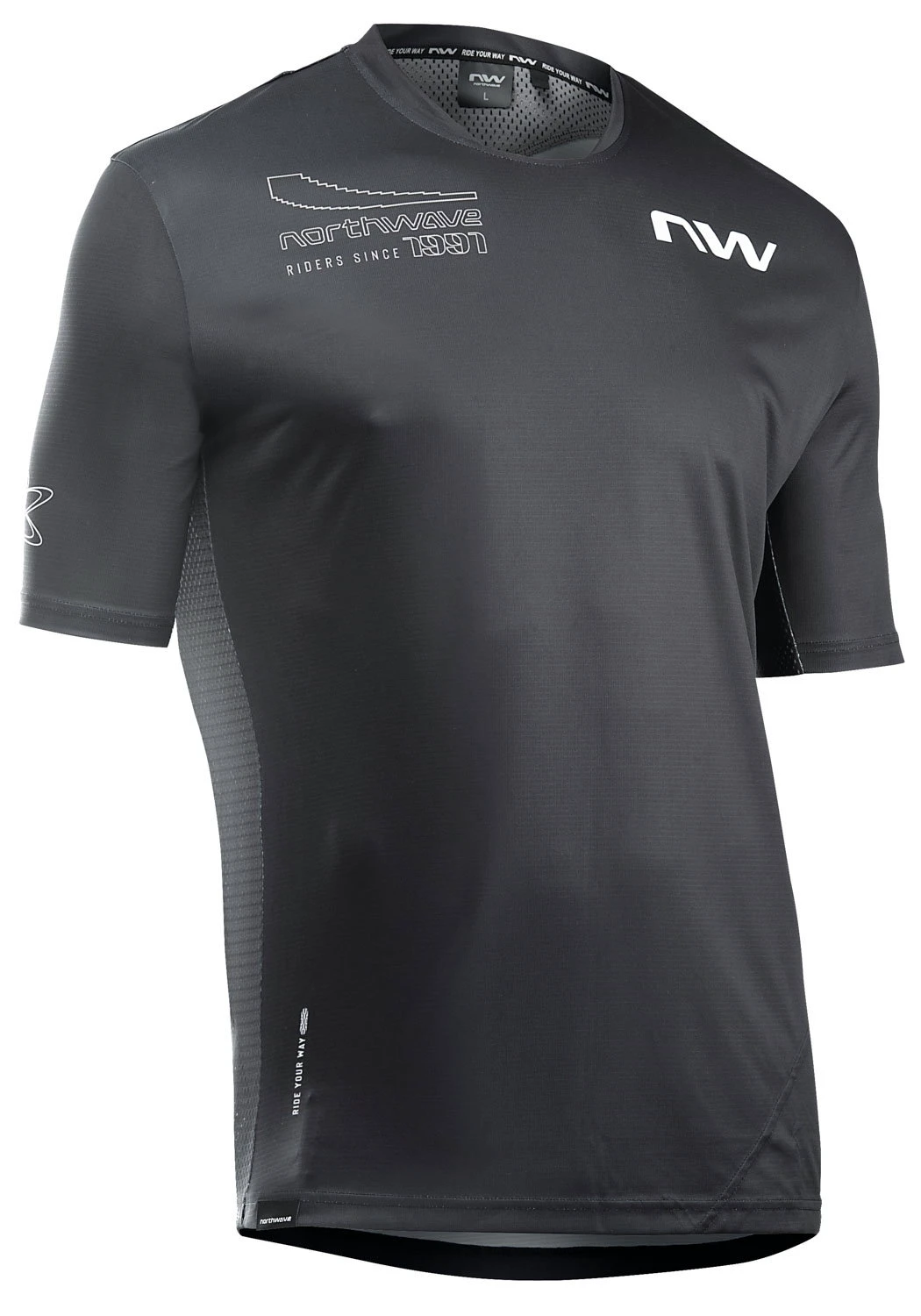 Northwave - tricou ciclism maneca scurta - Edge 2 Jersey Short Sleeve - Black | Sand - 65356