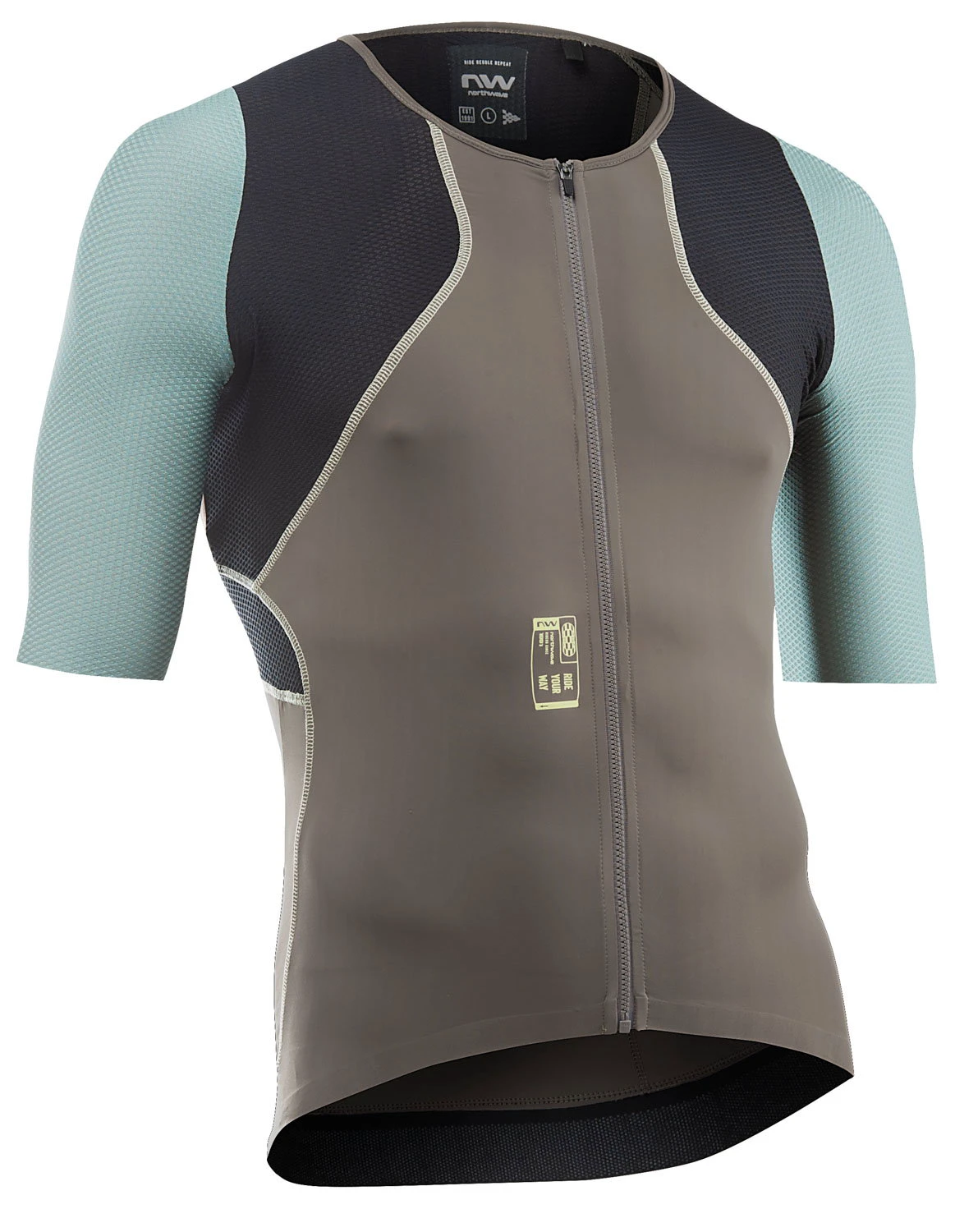 Northwave - tricou ciclism maneca scurta - Extreme Rock Jersey Short Sleeve - Sand | Sage - 65561