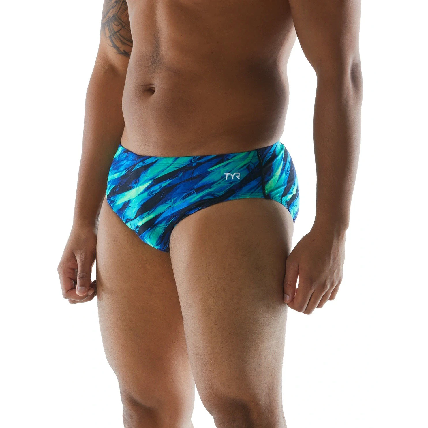 1. TYR - Slip inot barbati Vitric - albastru verde