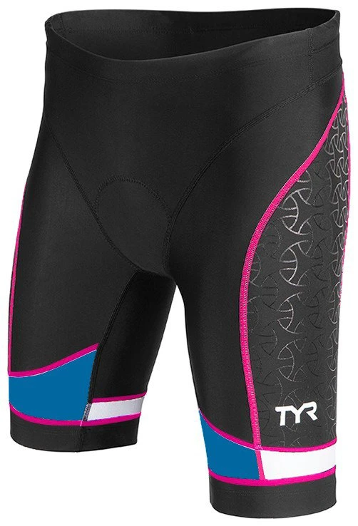 TYR Trishort Competitor Femei 8" - negru albastru roz - 60945