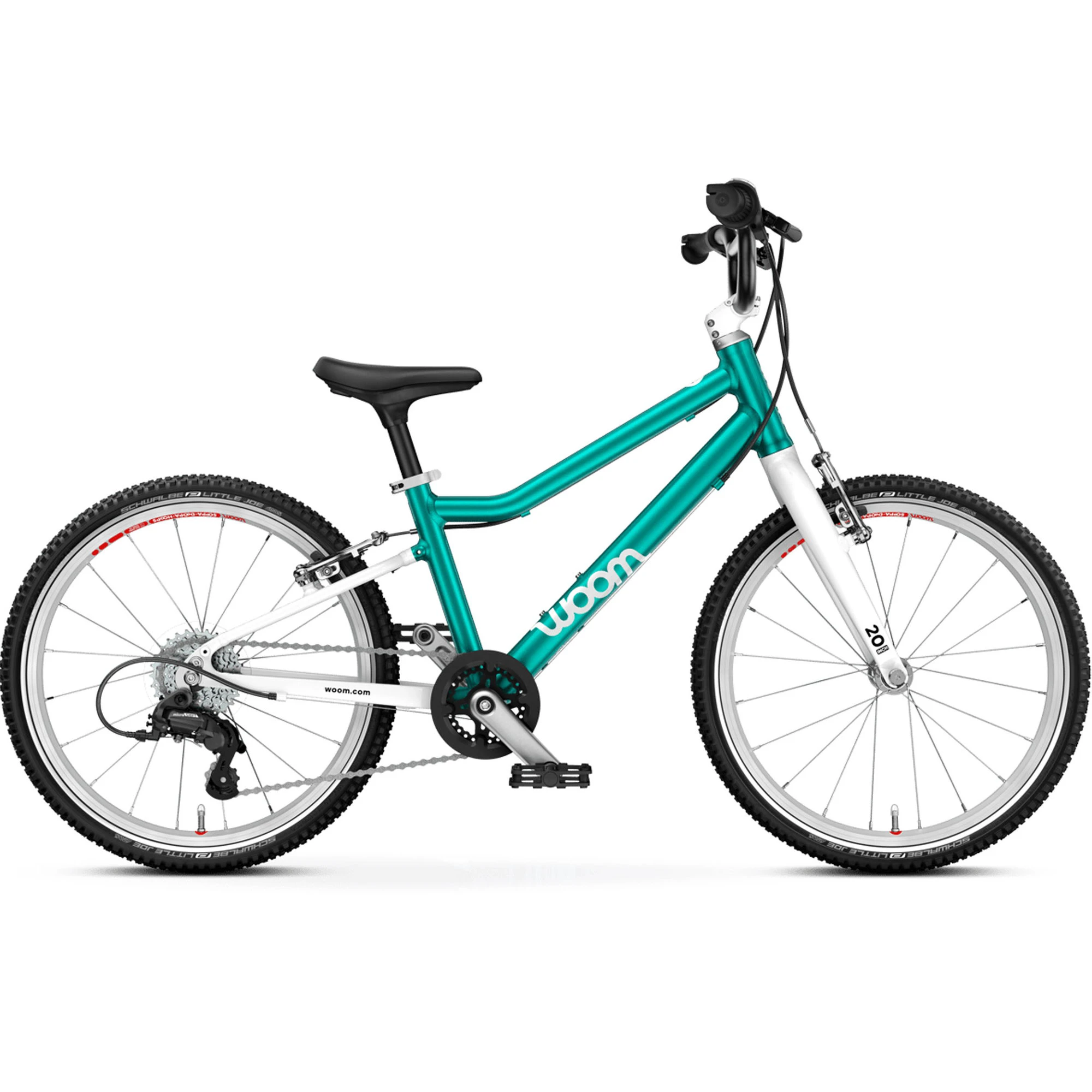 Bicicleta copii Woom 4 Go cu roti 20" turcoaz Metallic Petrol - 65933