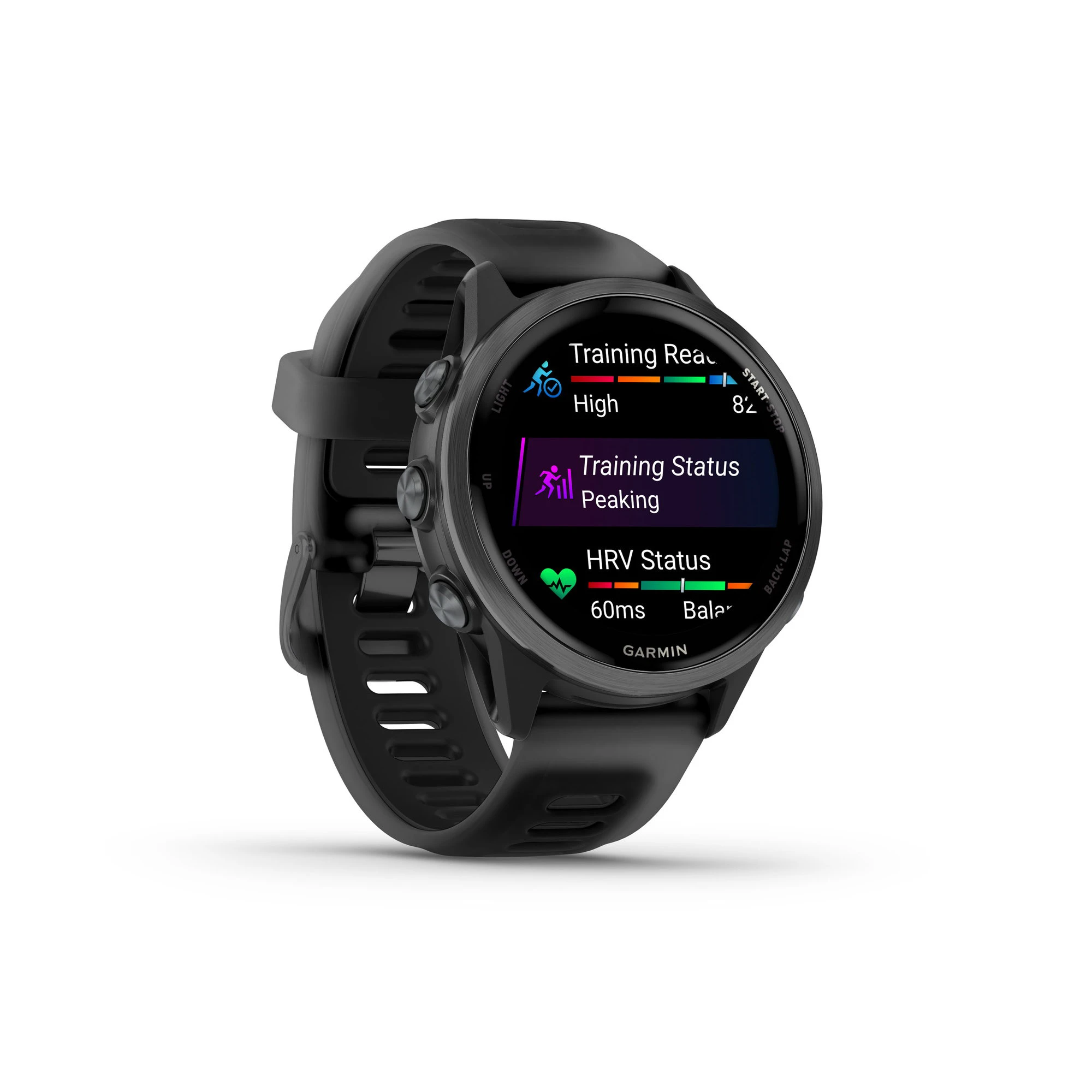4. Garmin Forerunner 570 - 42 mm - ceas multisport cu GPS si AMOLED - negru Slate Gray Aluminium with Translucent Black | Black Band
