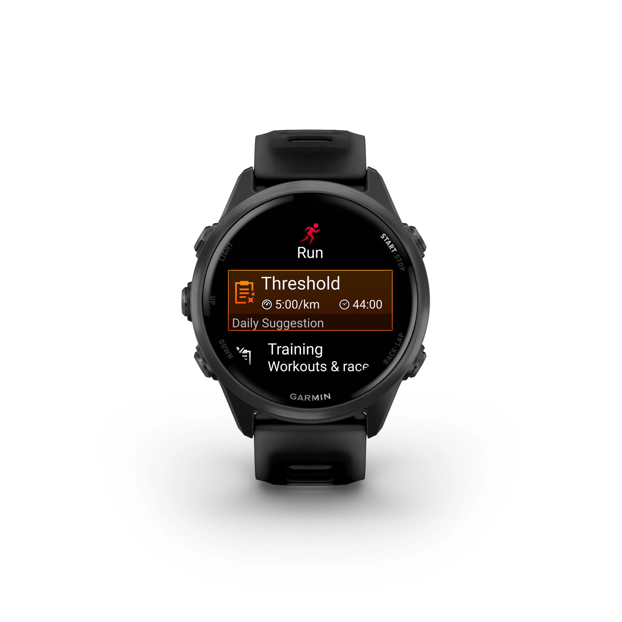 1. Garmin Forerunner 570 - 42 mm - ceas multisport cu GPS si AMOLED - negru Slate Gray Aluminium with Translucent Black | Black Band