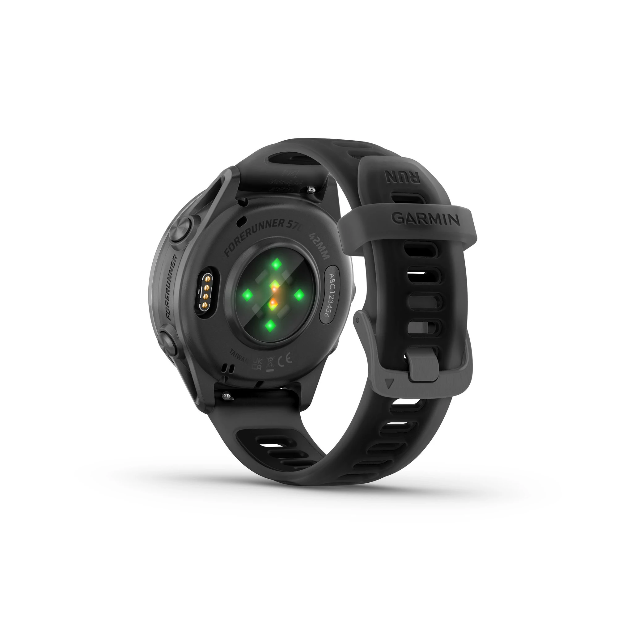 7. Garmin Forerunner 570 - 42 mm - ceas multisport cu GPS si AMOLED - negru Slate Gray Aluminium with Translucent Black | Black Band
