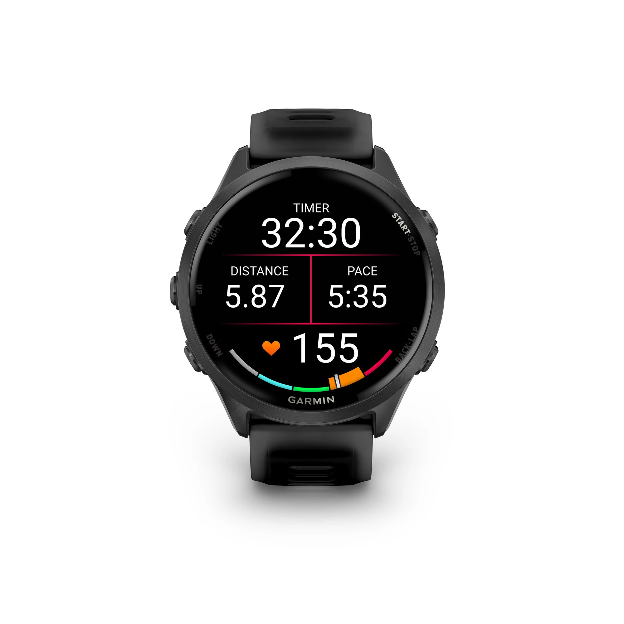 2. Garmin Forerunner 570 - 47mm - ceas multisport cu GPS si AMOLED - negru Slate Gray Aluminium with Translucent Black | Black Band